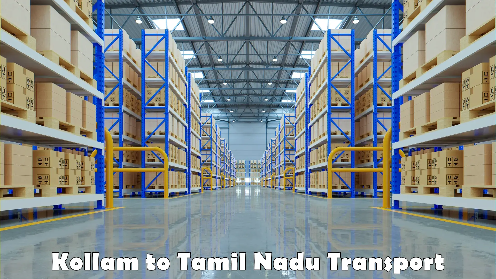 Truck transport companies in India Kollam to Kanchipuram