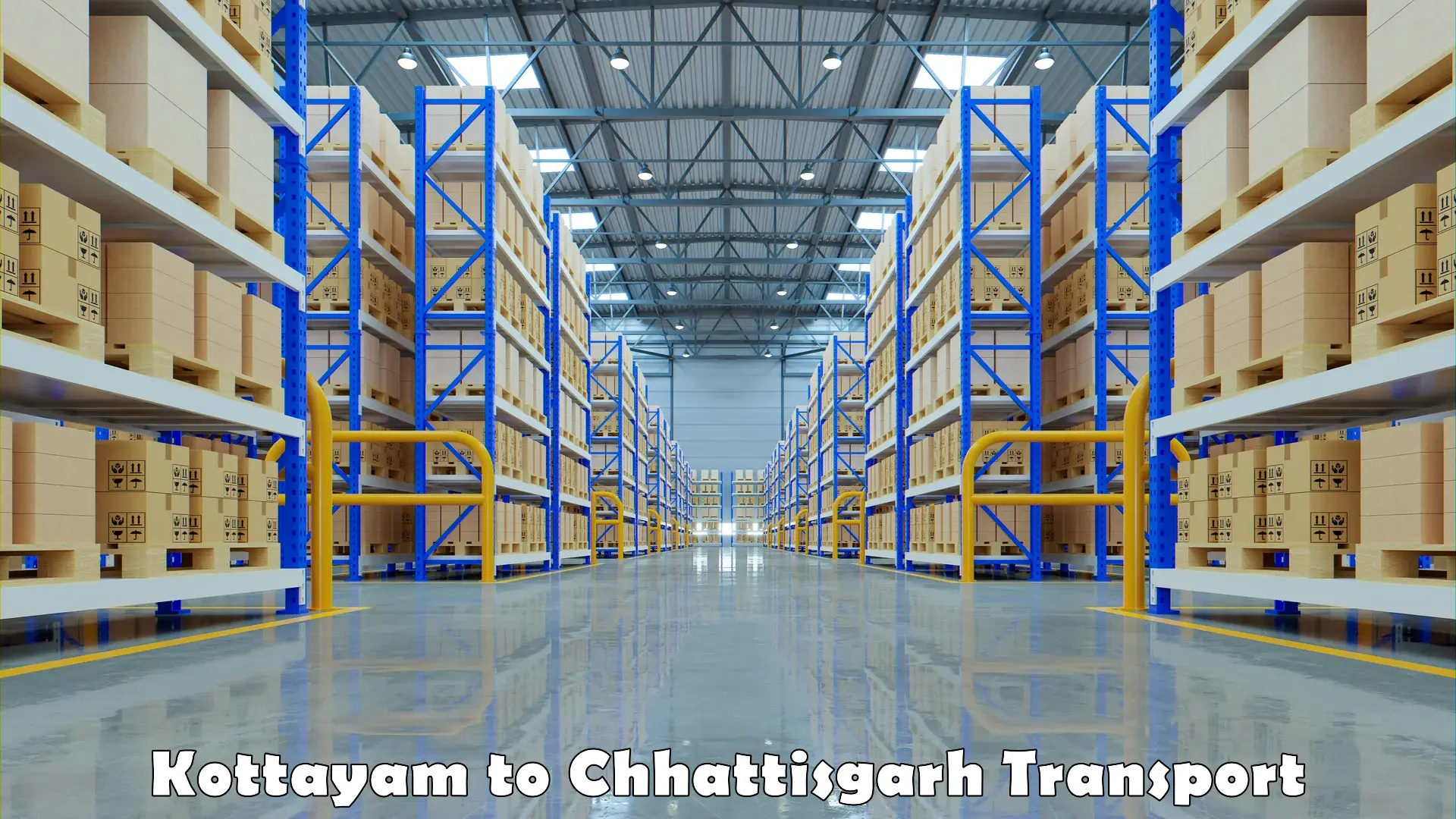 Air freight transport services Kottayam to Raigarh