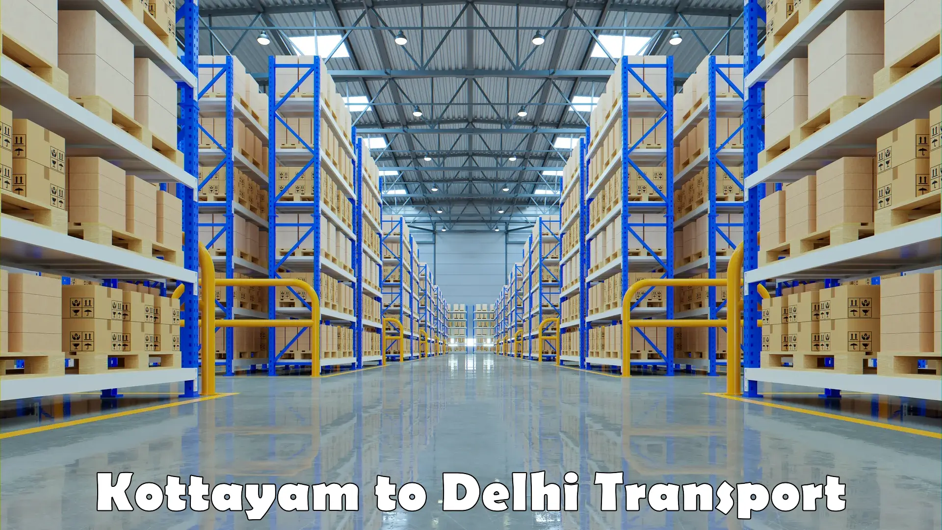 Cargo transport services Kottayam to Jawaharlal Nehru University New Delhi