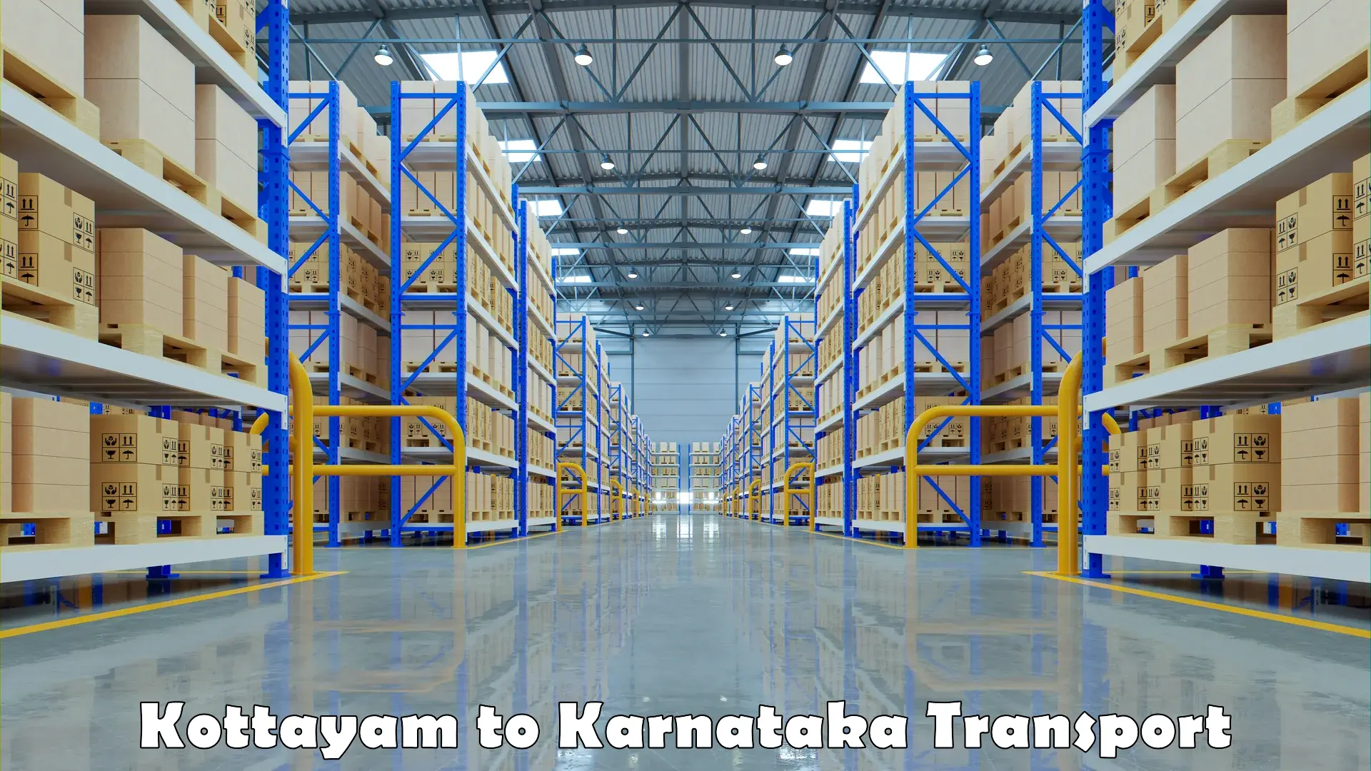 Vehicle transport services Kottayam to Mangalore University Mangalagangotri