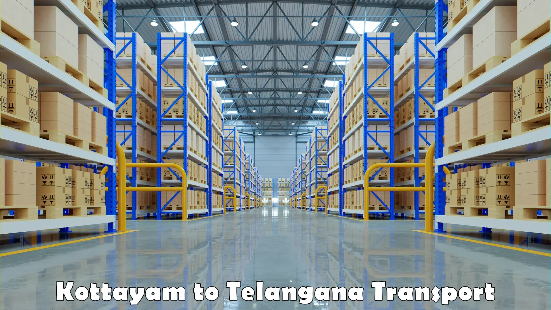 Container transport service Kottayam to Hajipur Mancherial