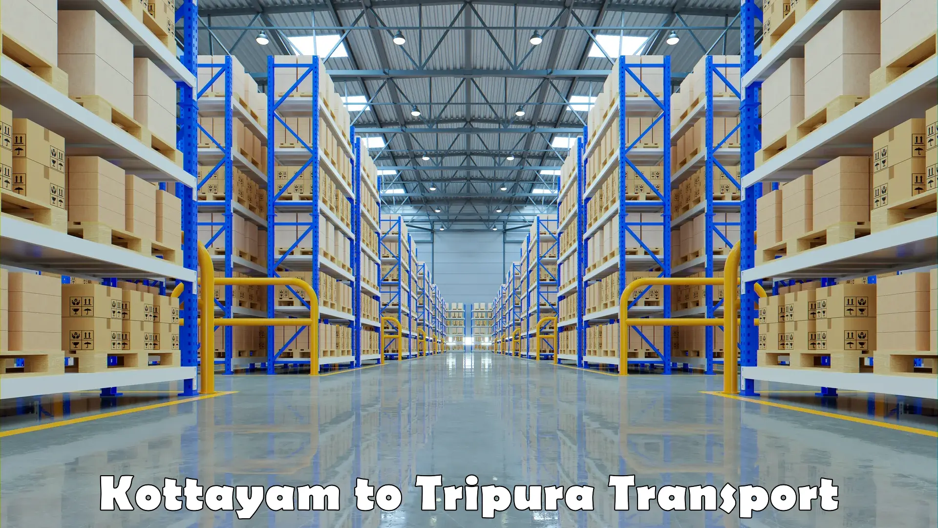 Logistics transportation services Kottayam to IIIT Agartala