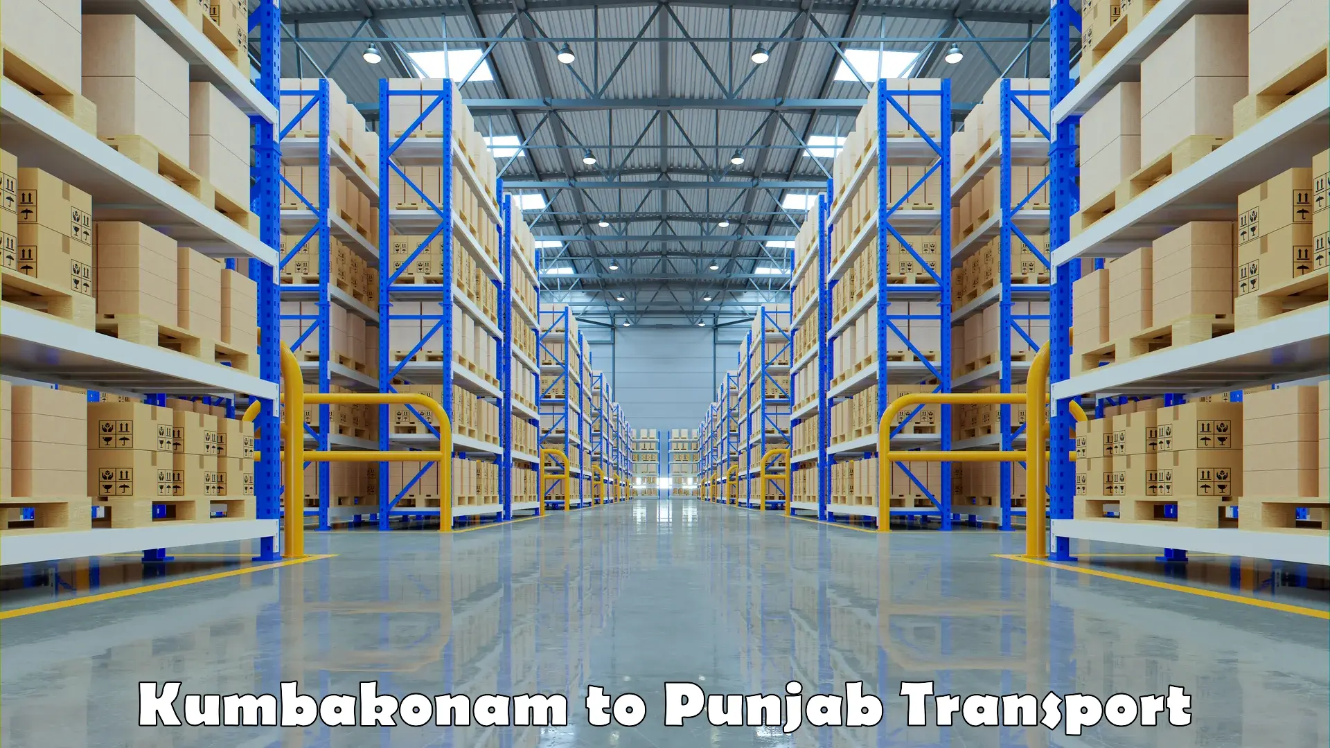Online transport booking in Kumbakonam to Punjab