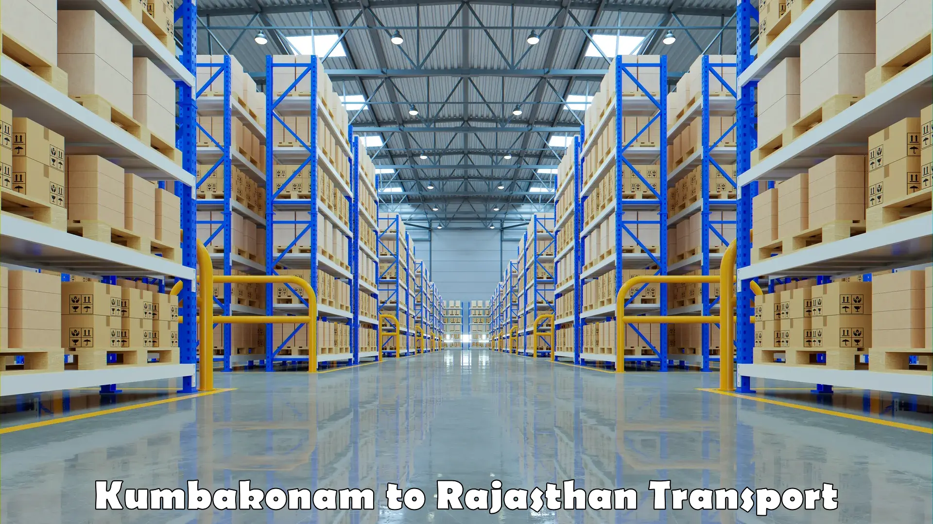 Vehicle courier services Kumbakonam to Rajasthan