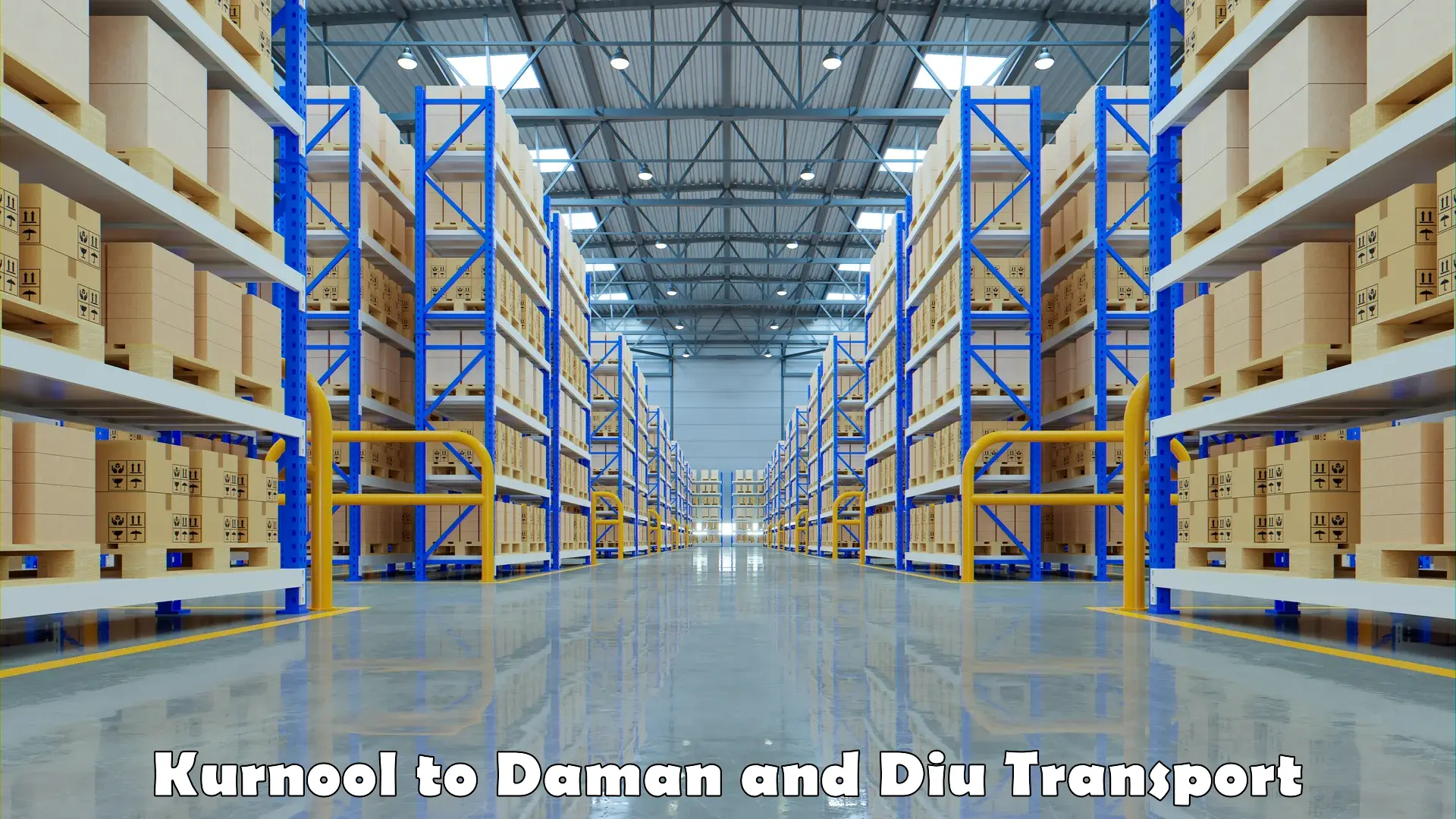 Furniture transport service Kurnool to Daman and Diu
