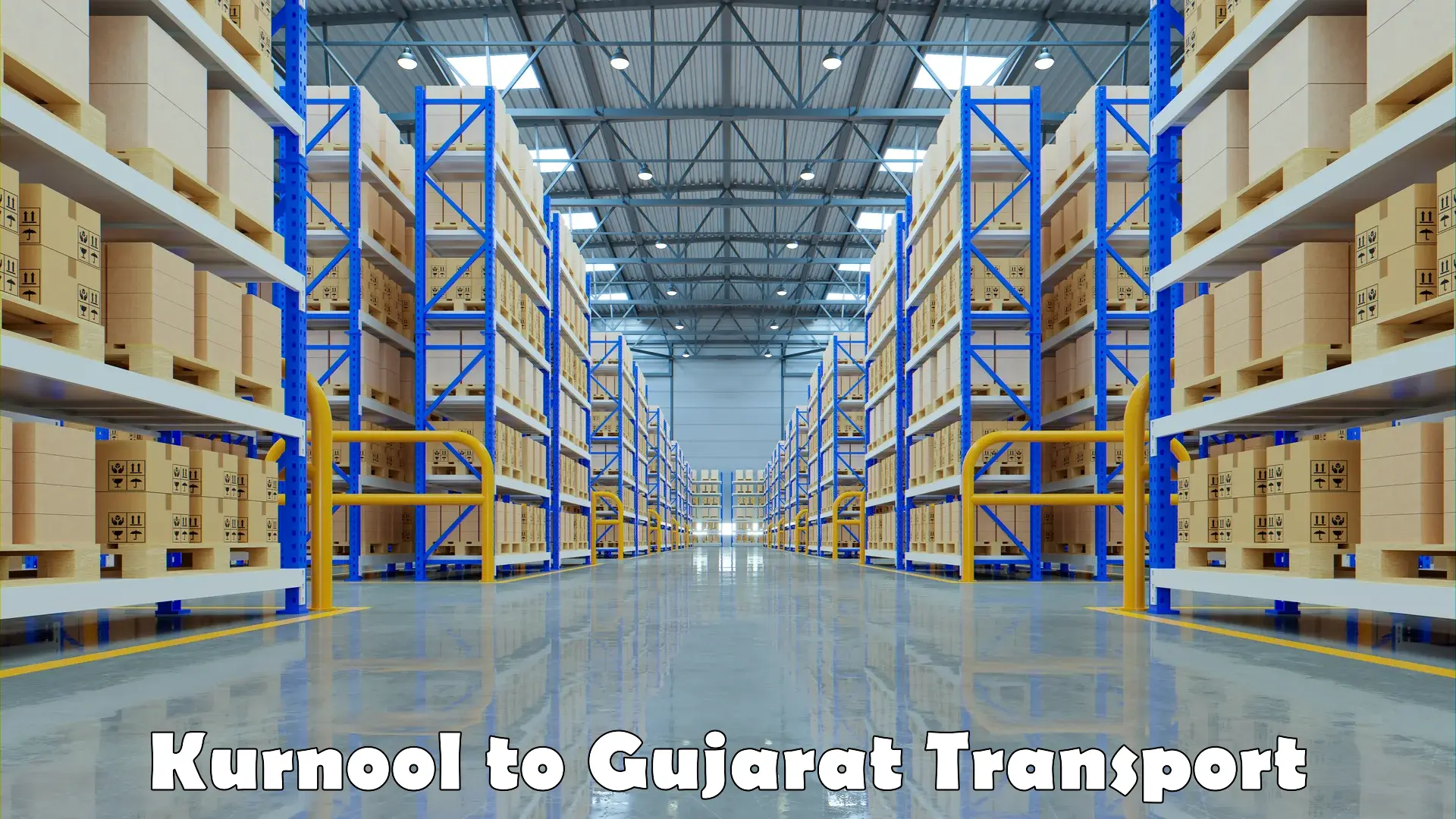 Online transport booking Kurnool to Gujarat