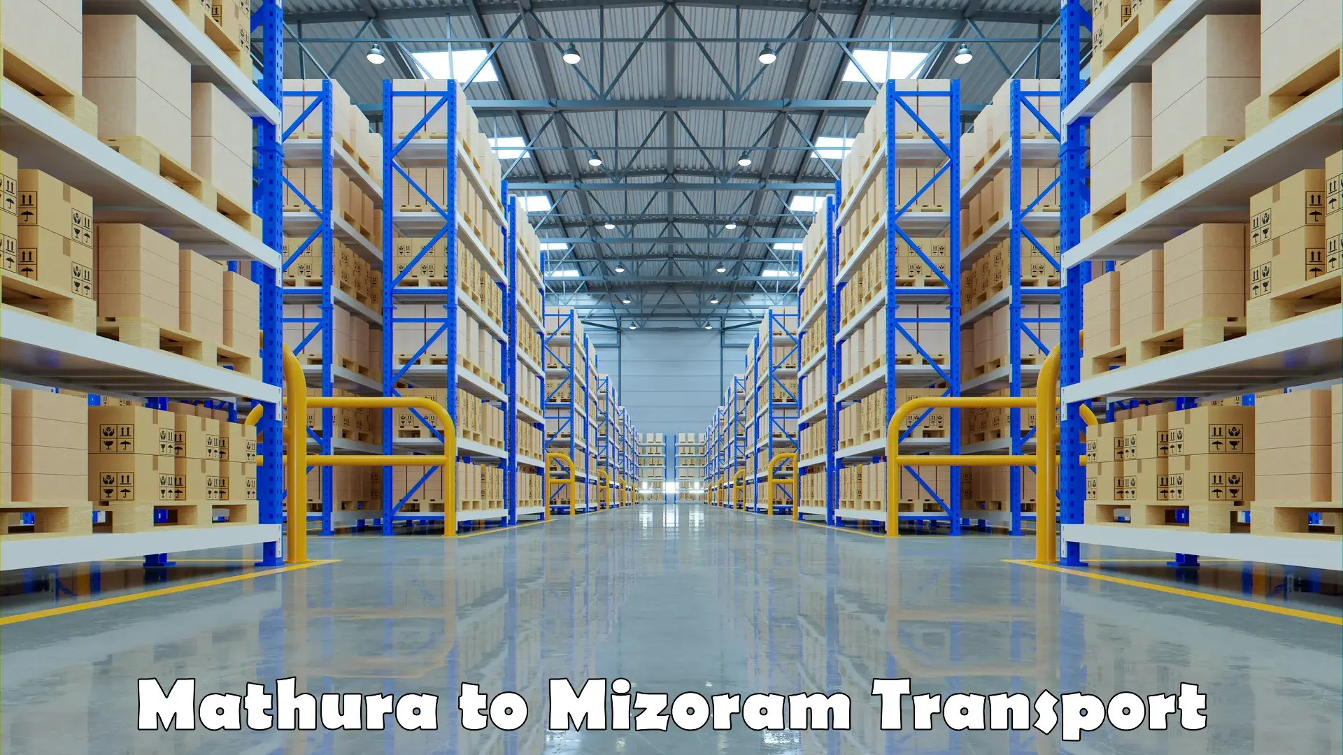 International cargo transportation services Mathura to Mizoram