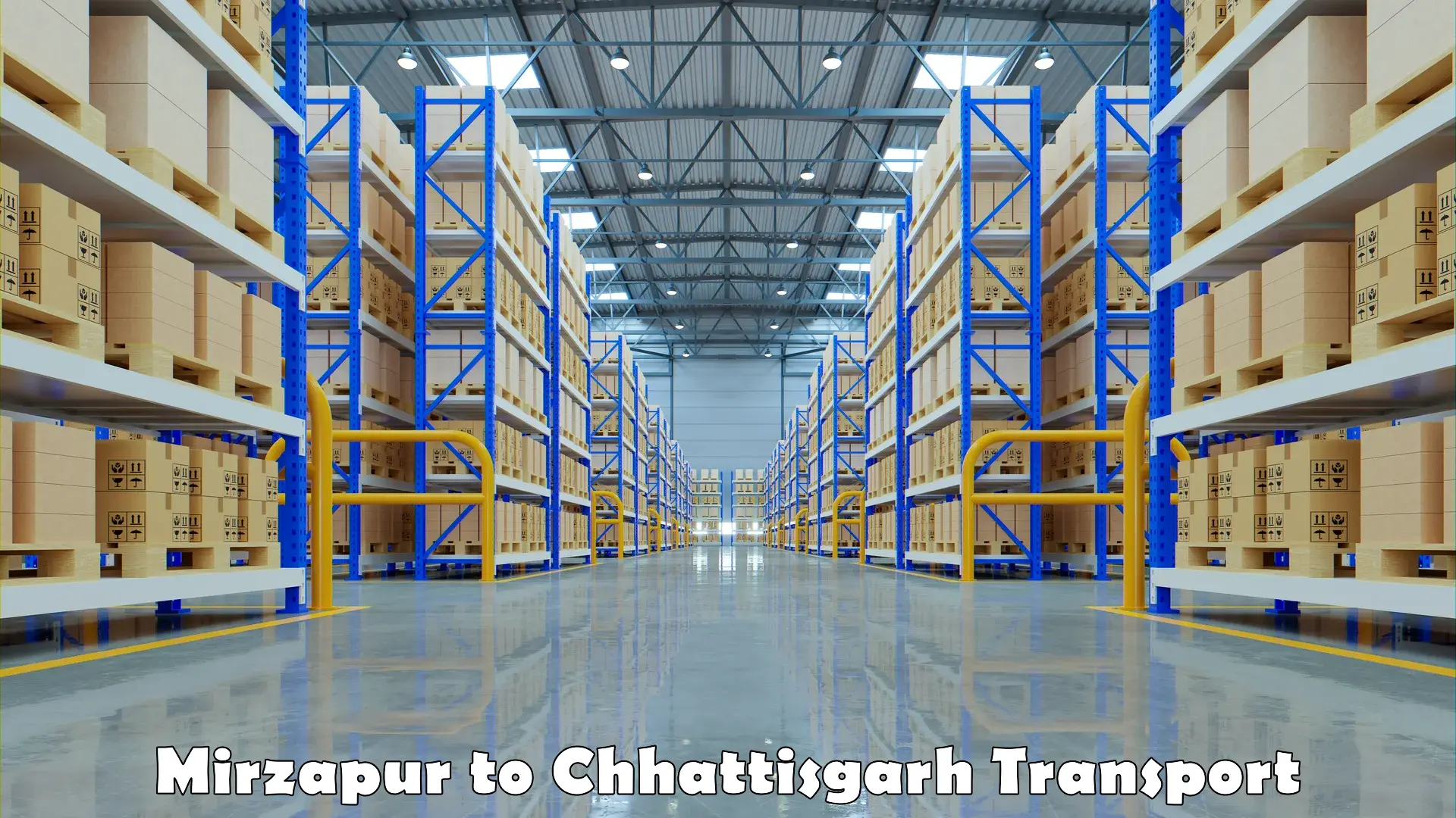 Commercial transport service Mirzapur to Chhattisgarh