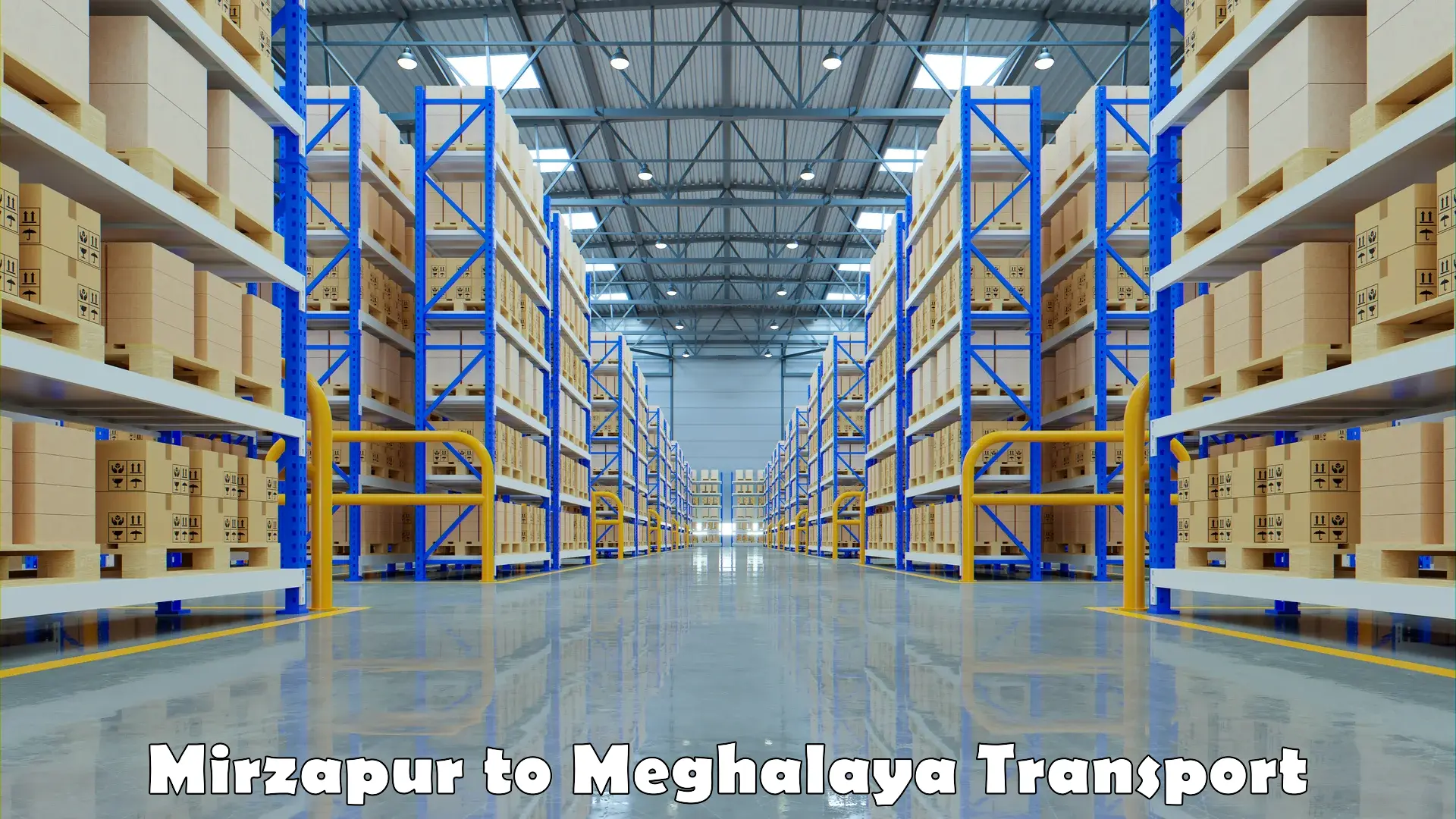 Container transportation services Mirzapur to West Garo Hills