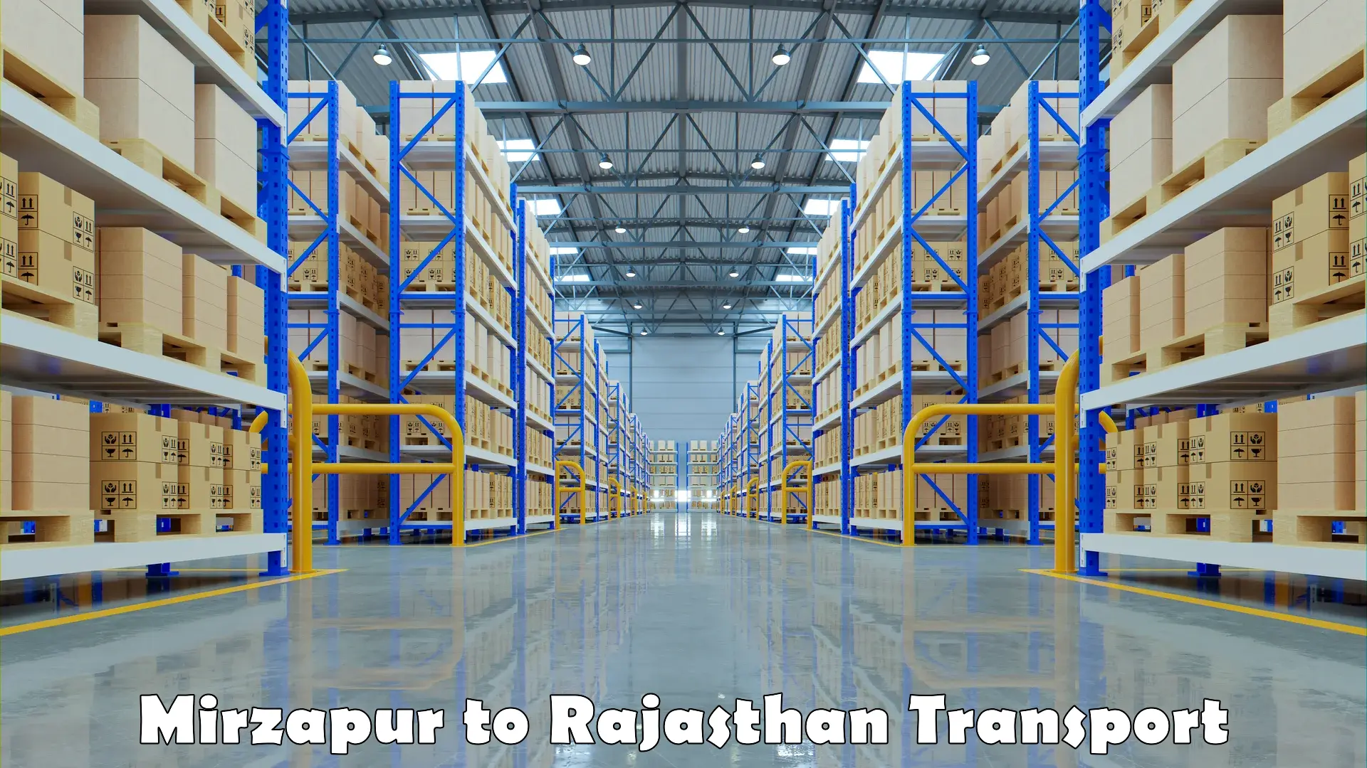 Cargo transport services Mirzapur to Kota