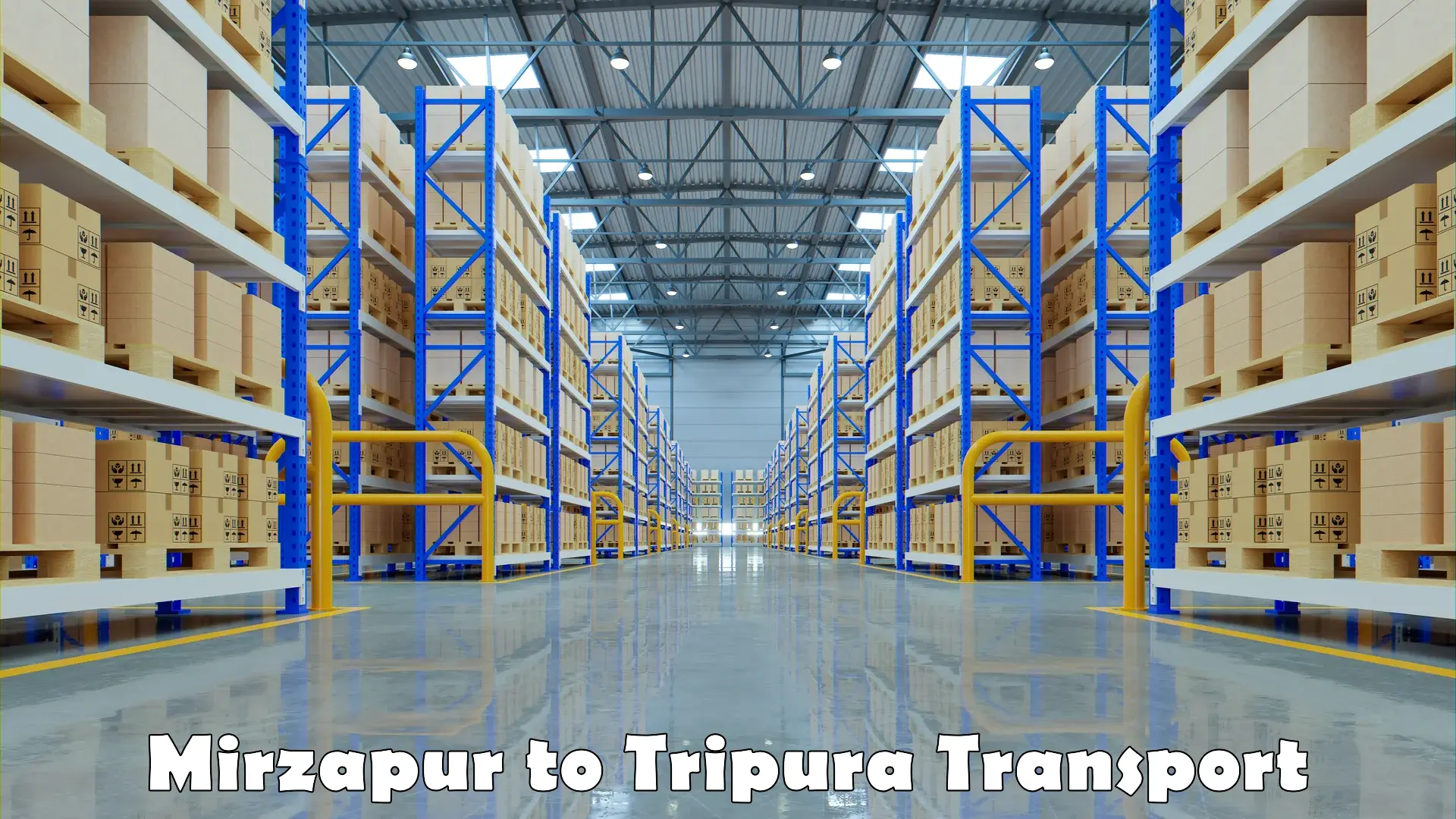 Goods transport services in Mirzapur to Tripura