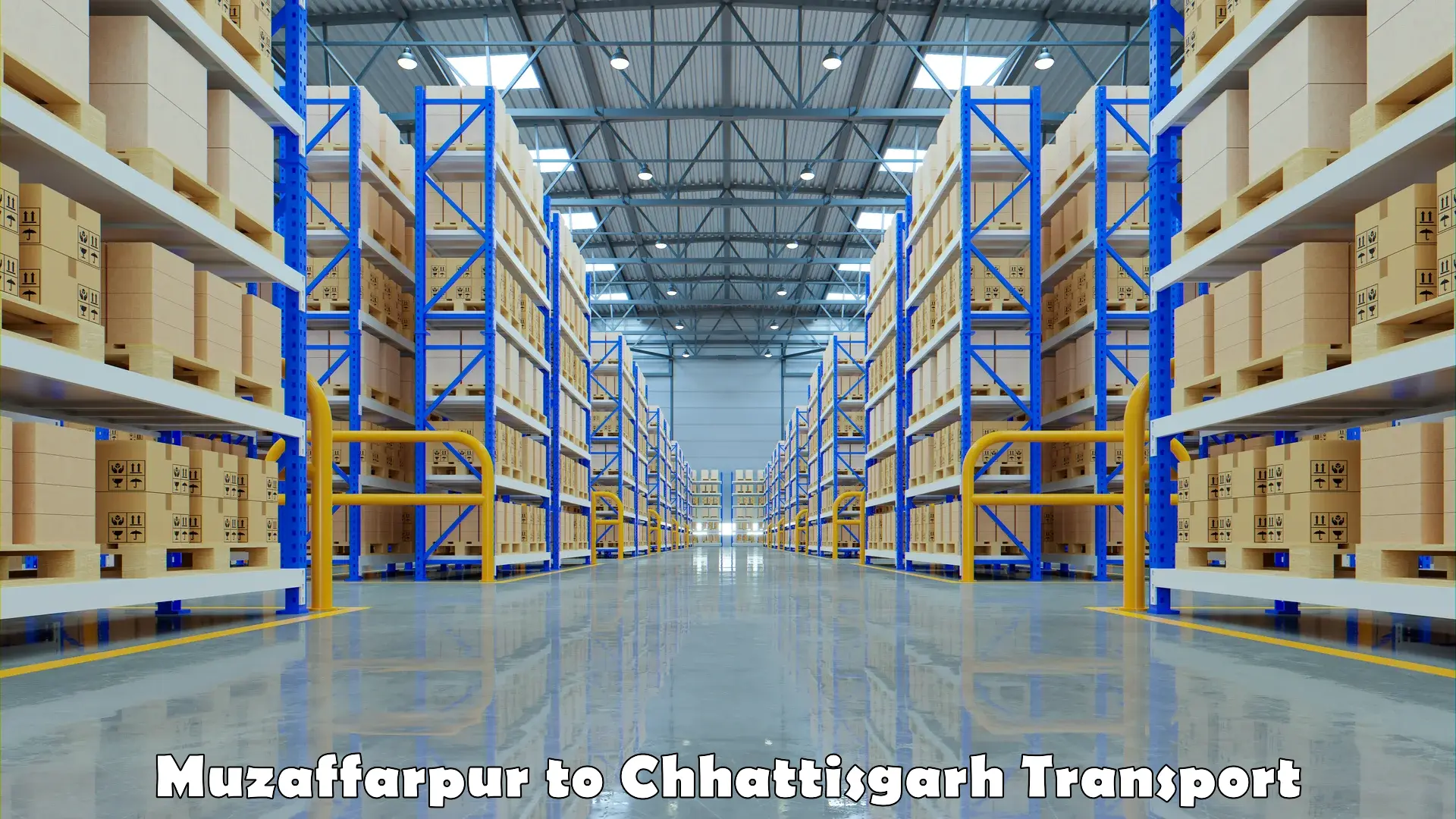 Vehicle parcel service Muzaffarpur to Raipur