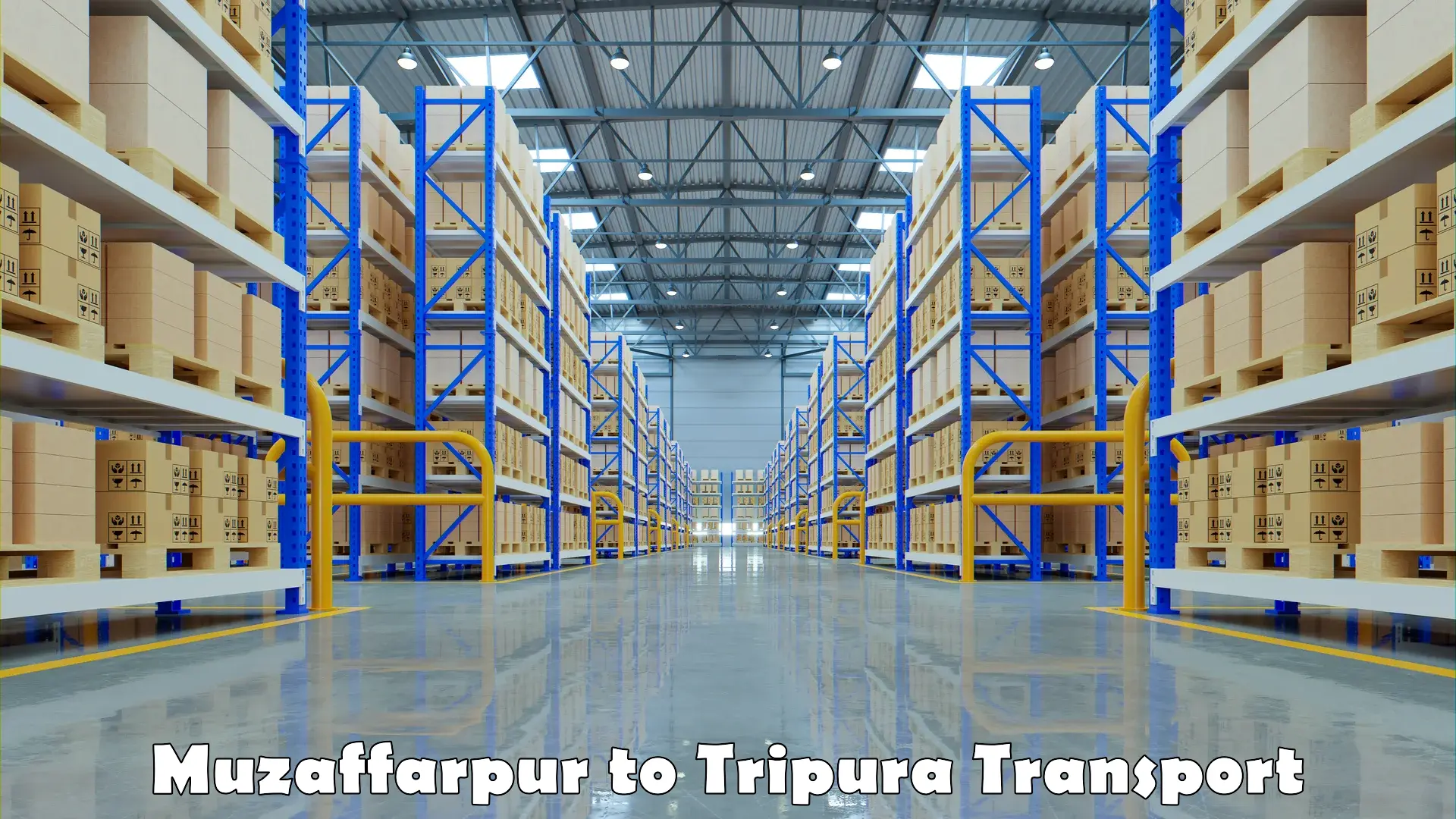 Logistics transportation services in Muzaffarpur to Tripura