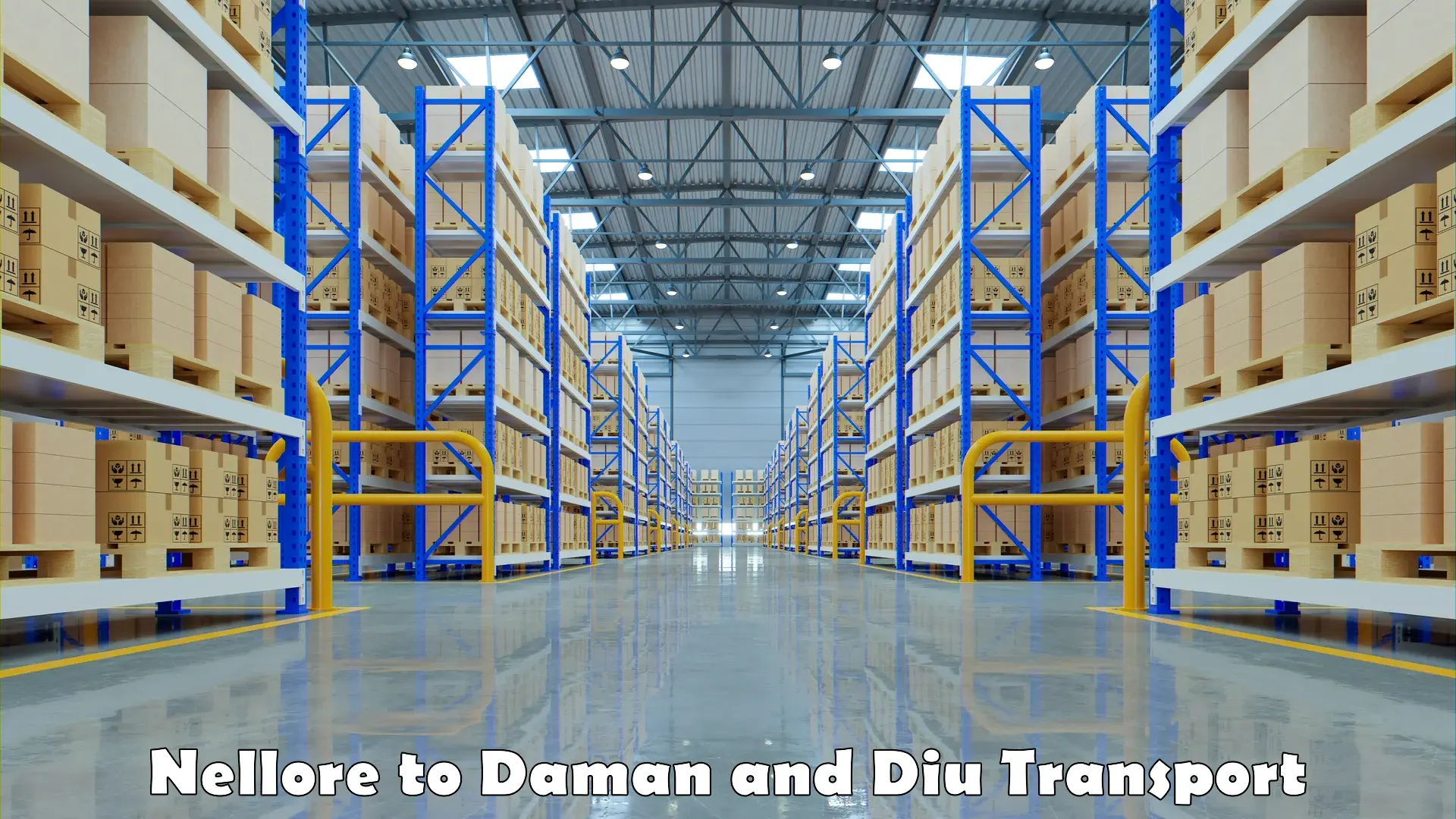 Truck transport companies in India in Nellore to Daman and Diu