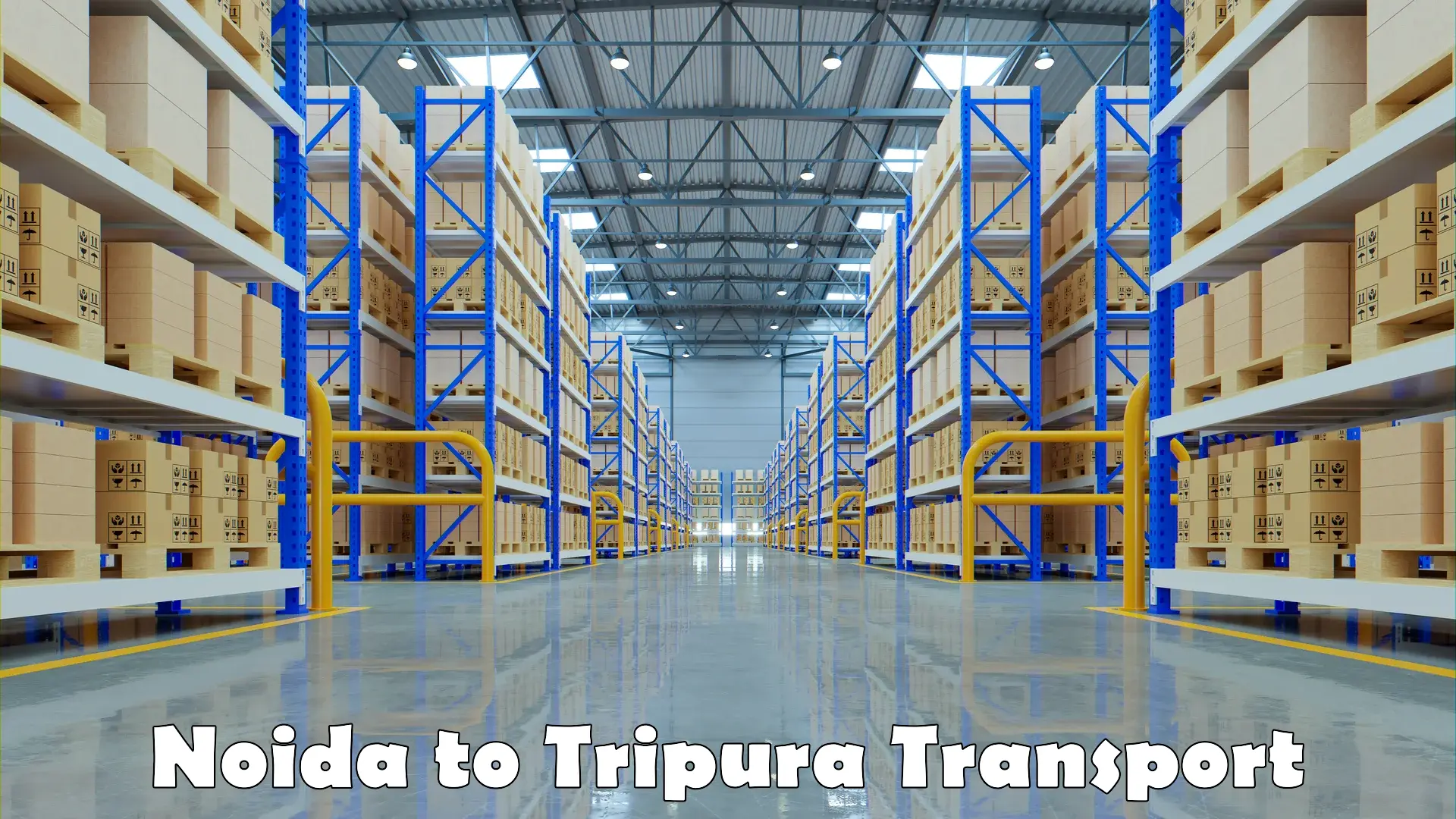 Vehicle transport services Noida to Tripura