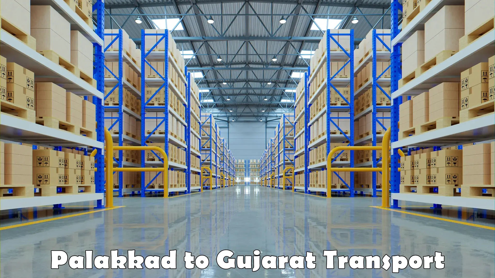 Domestic transport services Palakkad to Kalol Gujarat