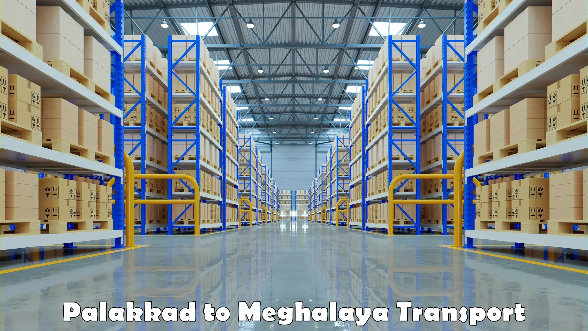 Vehicle transport services Palakkad to Meghalaya