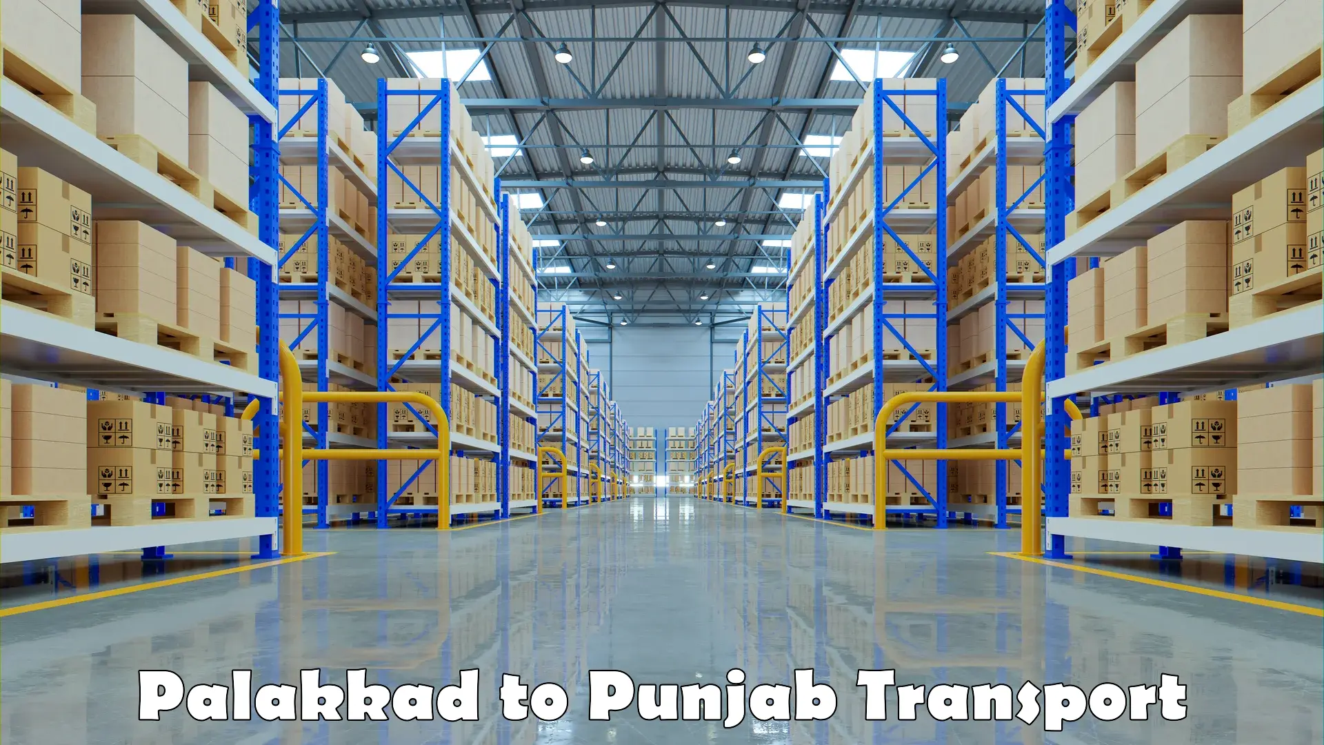 Two wheeler parcel service Palakkad to Punjab