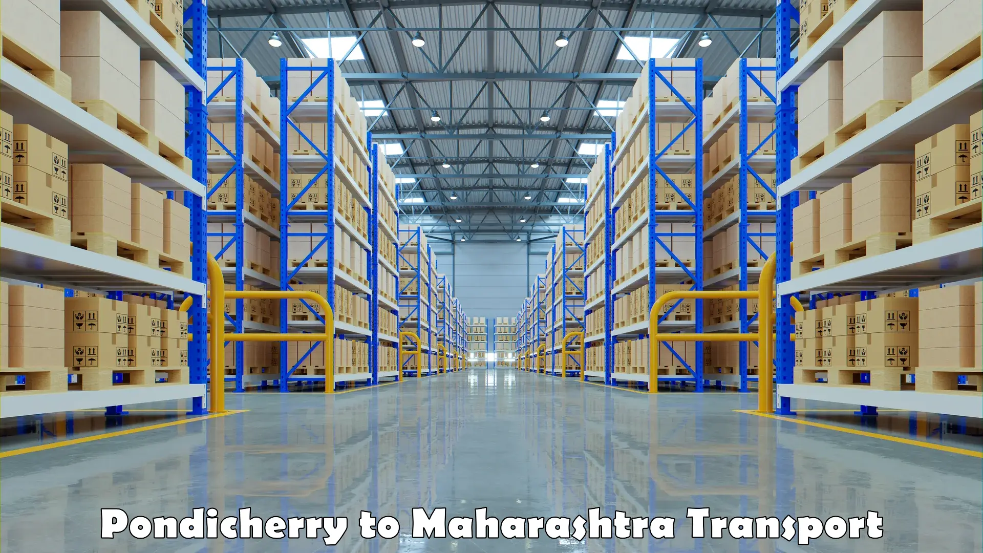 Logistics transportation services in Pondicherry to Kinwat