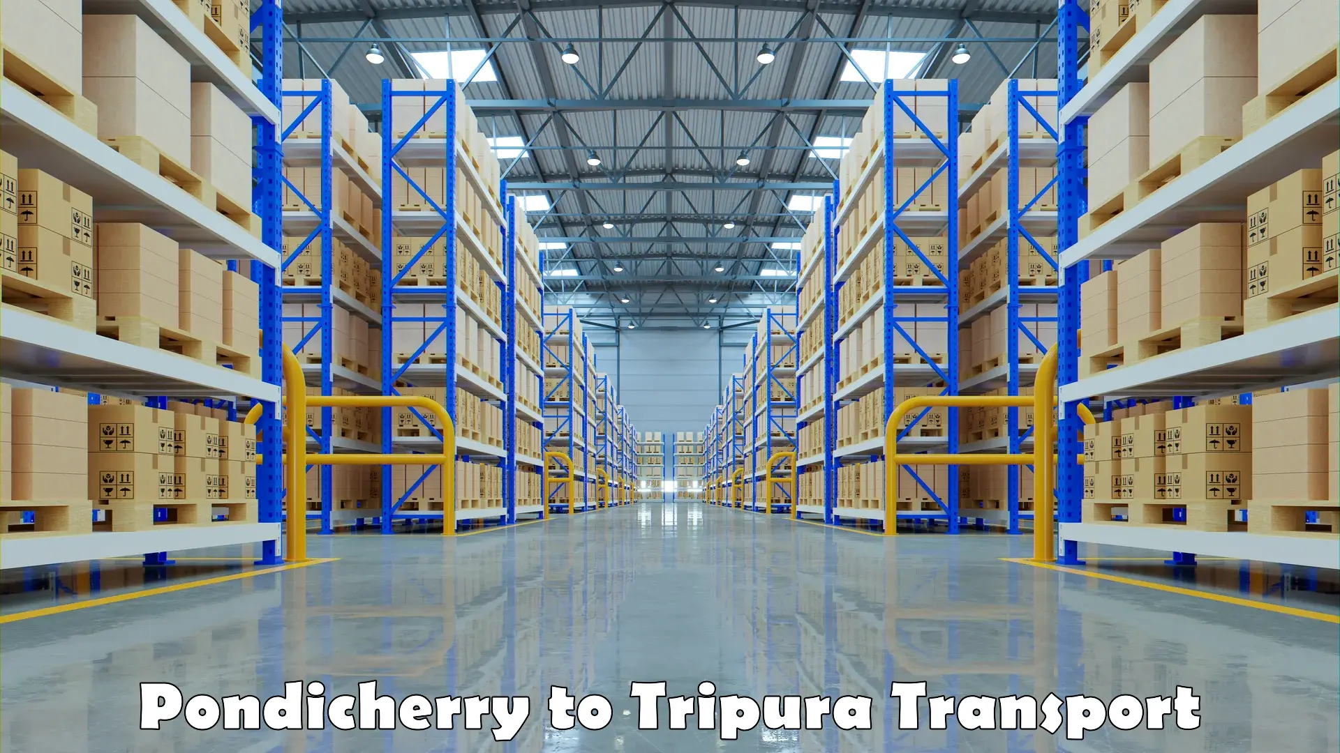 Material transport services in Pondicherry to Tripura