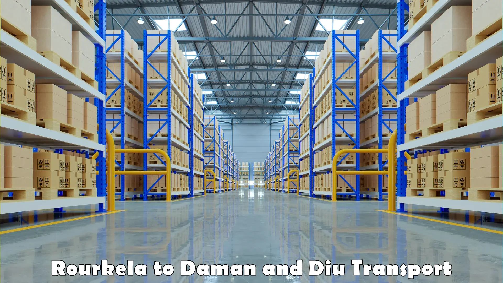 Pick up transport service Rourkela to Daman and Diu