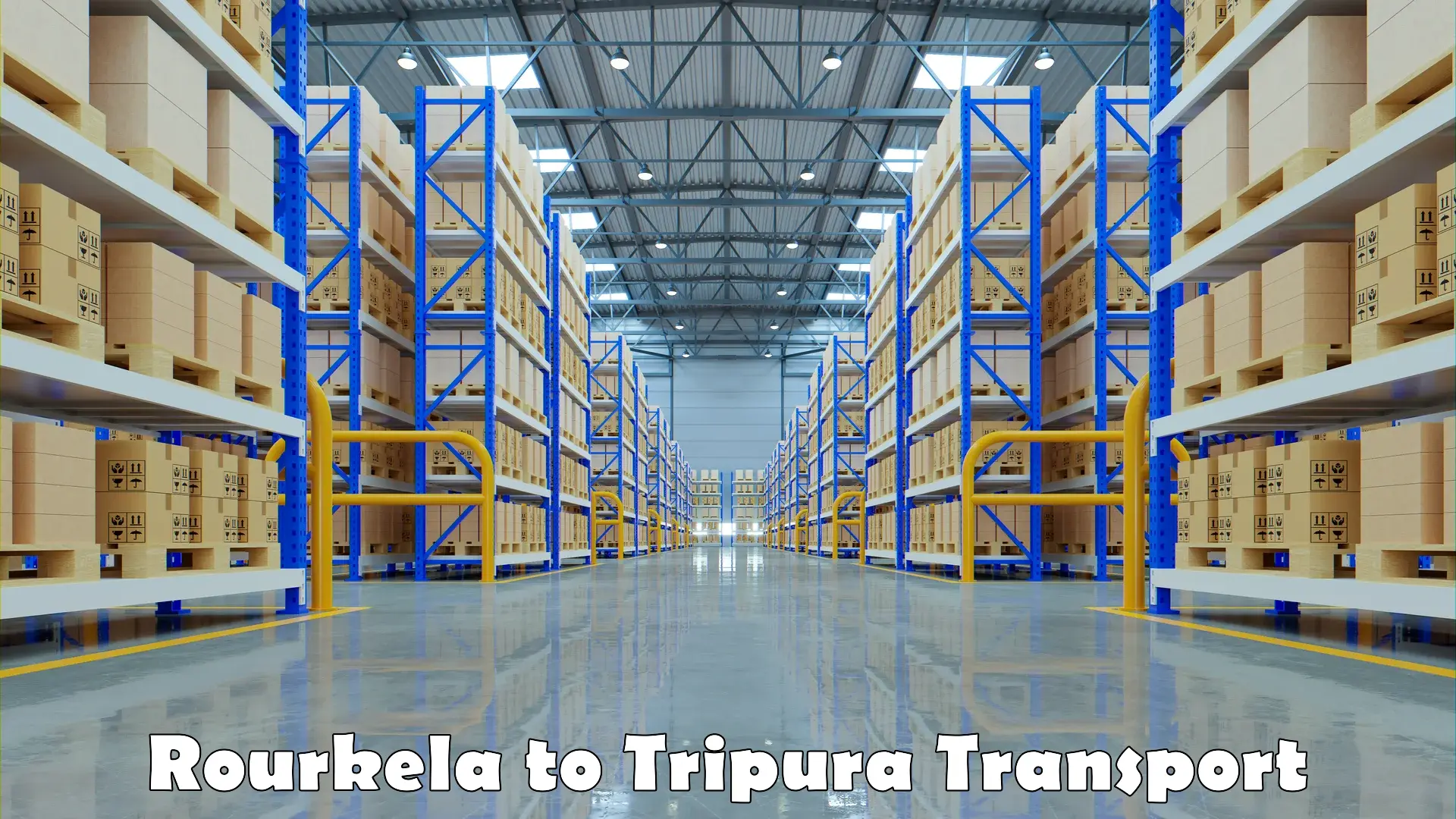 Online transport booking Rourkela to West Tripura