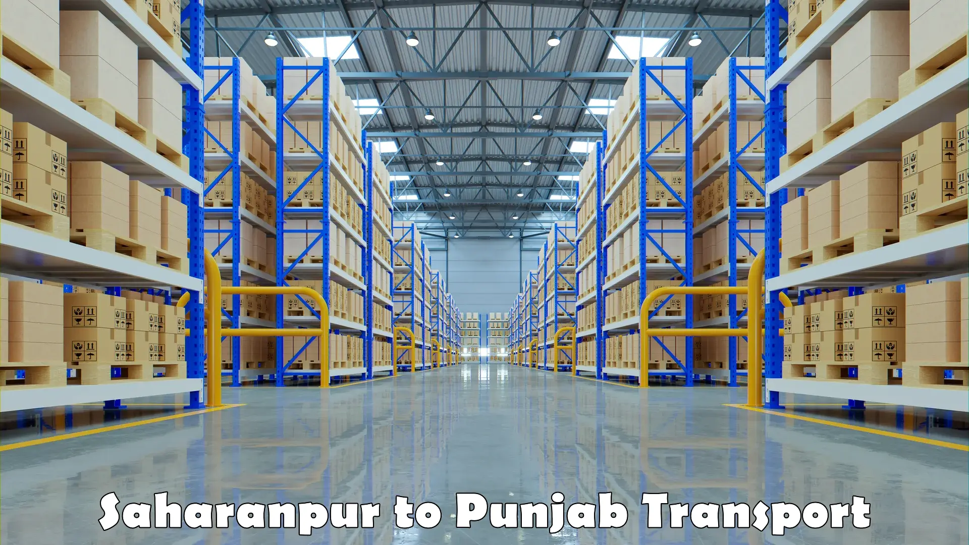 Interstate goods transport in Saharanpur to Punjab