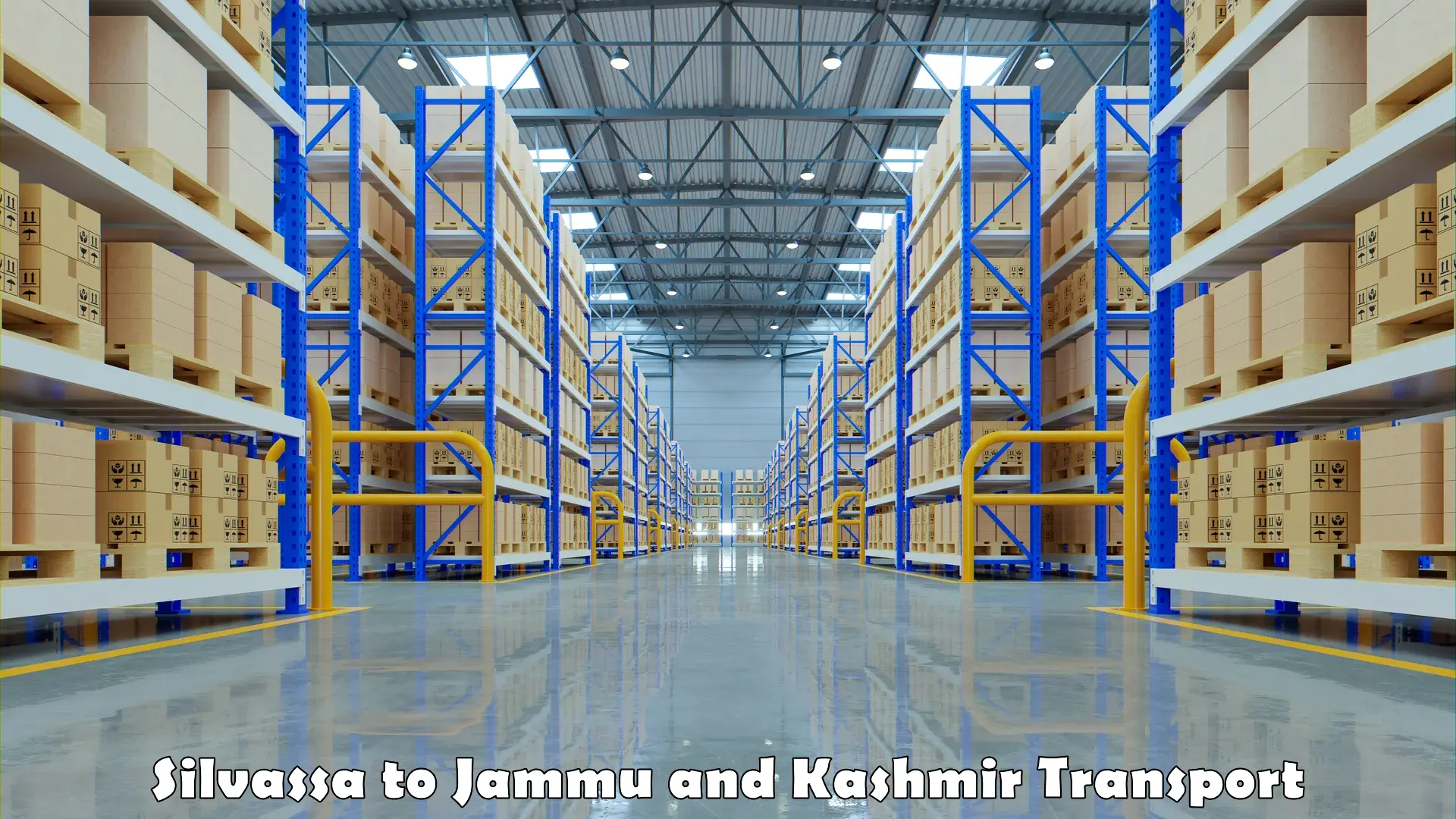 Cargo train transport services Silvassa to Jammu and Kashmir