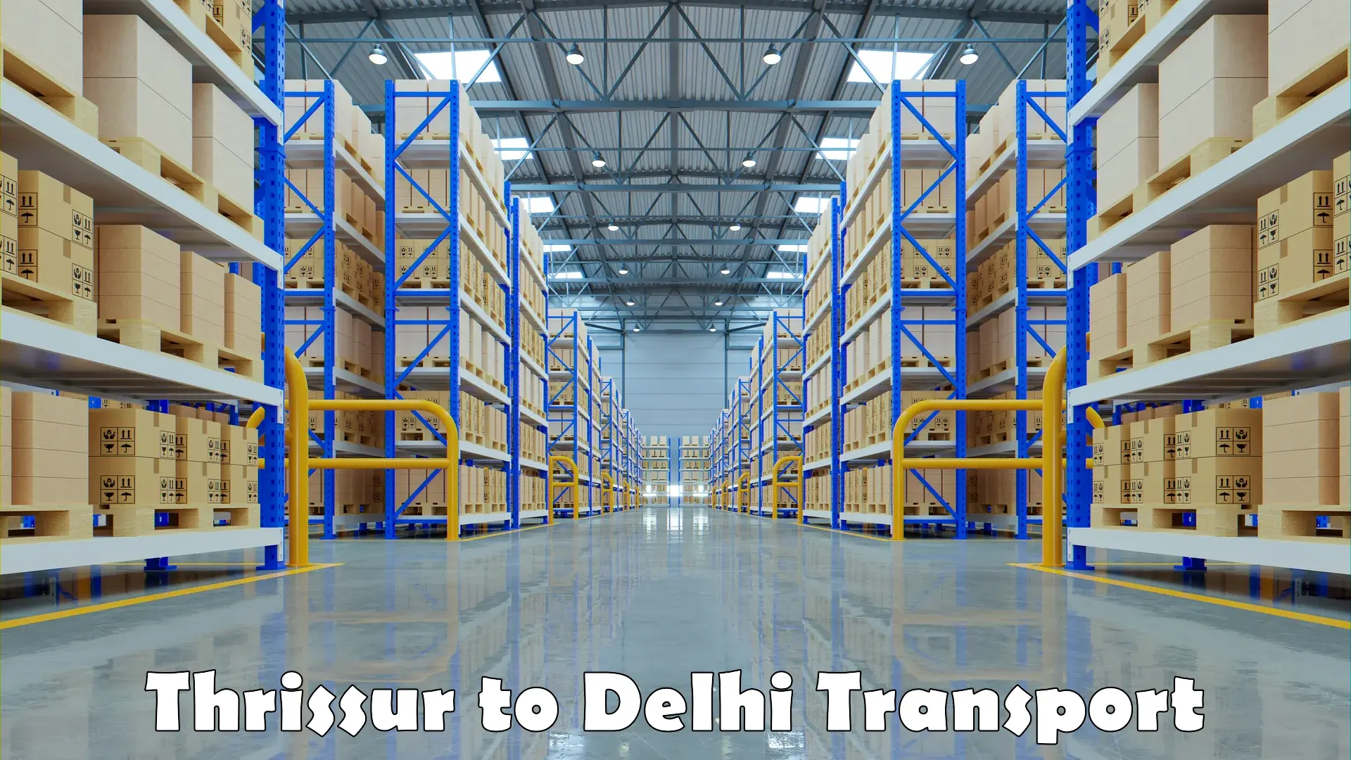Truck transport companies in India Thrissur to Delhi
