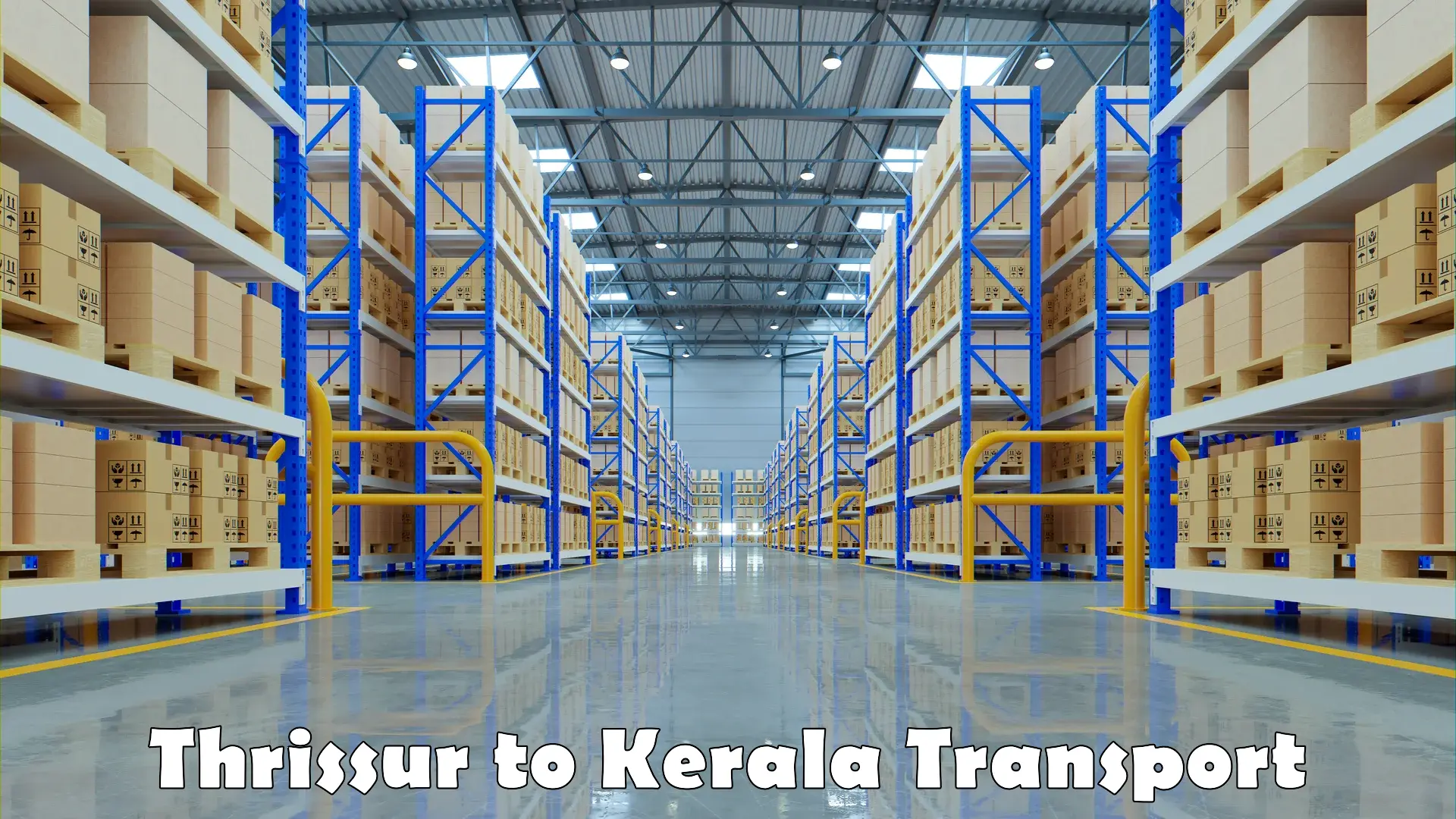 Intercity goods transport in Thrissur to Kerala