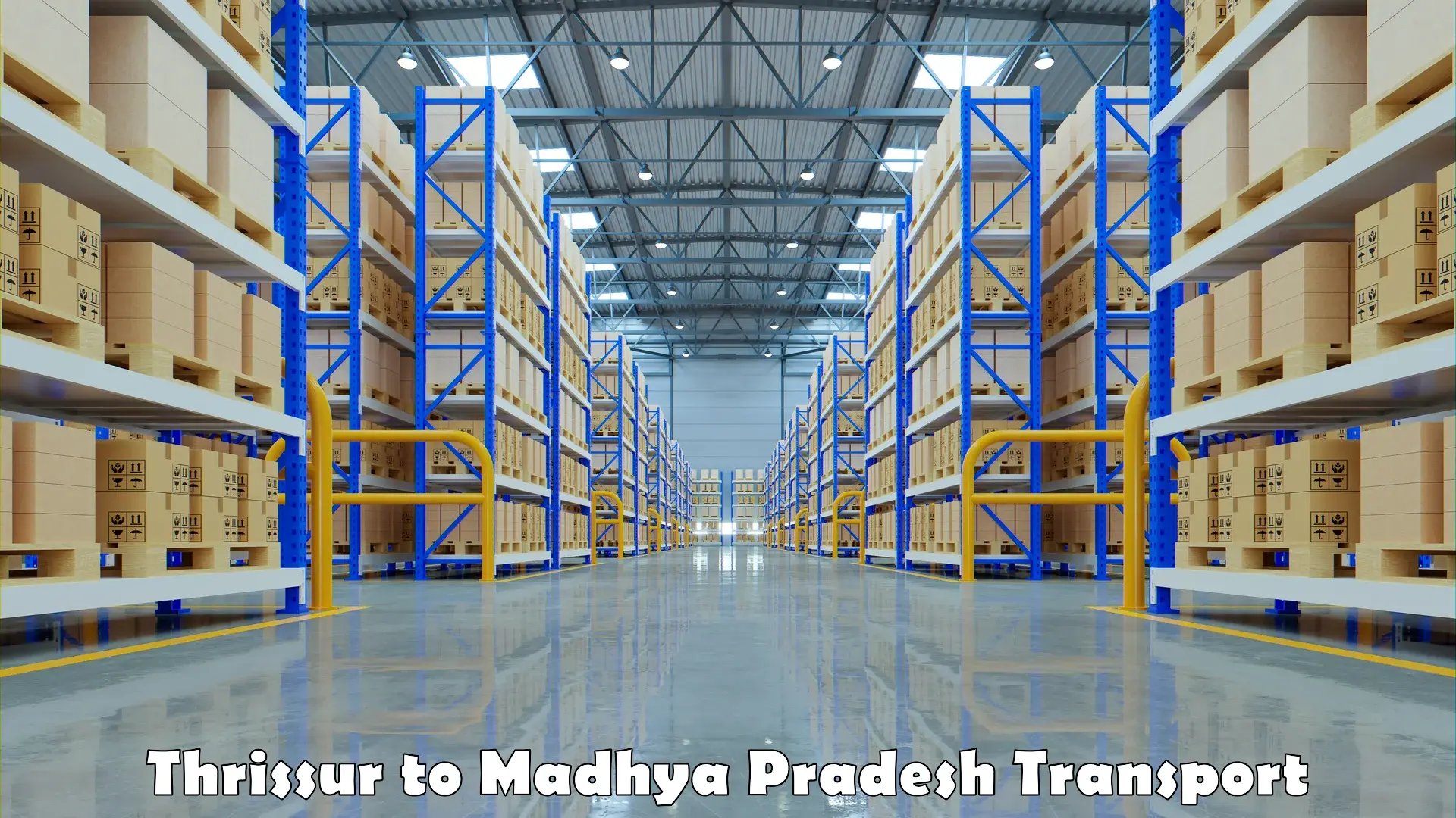 Express transport services Thrissur to Madhya Pradesh