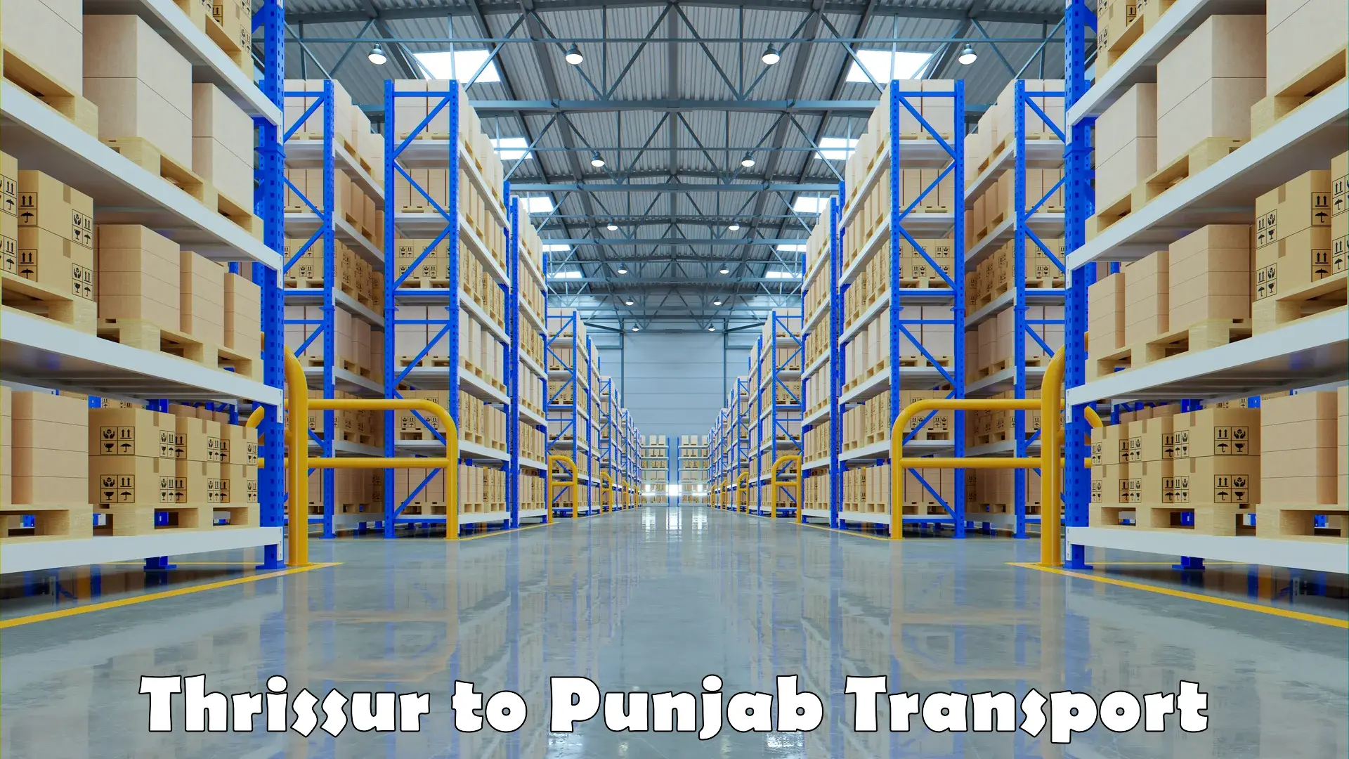 Logistics transportation services Thrissur to Tarn Taran Sahib