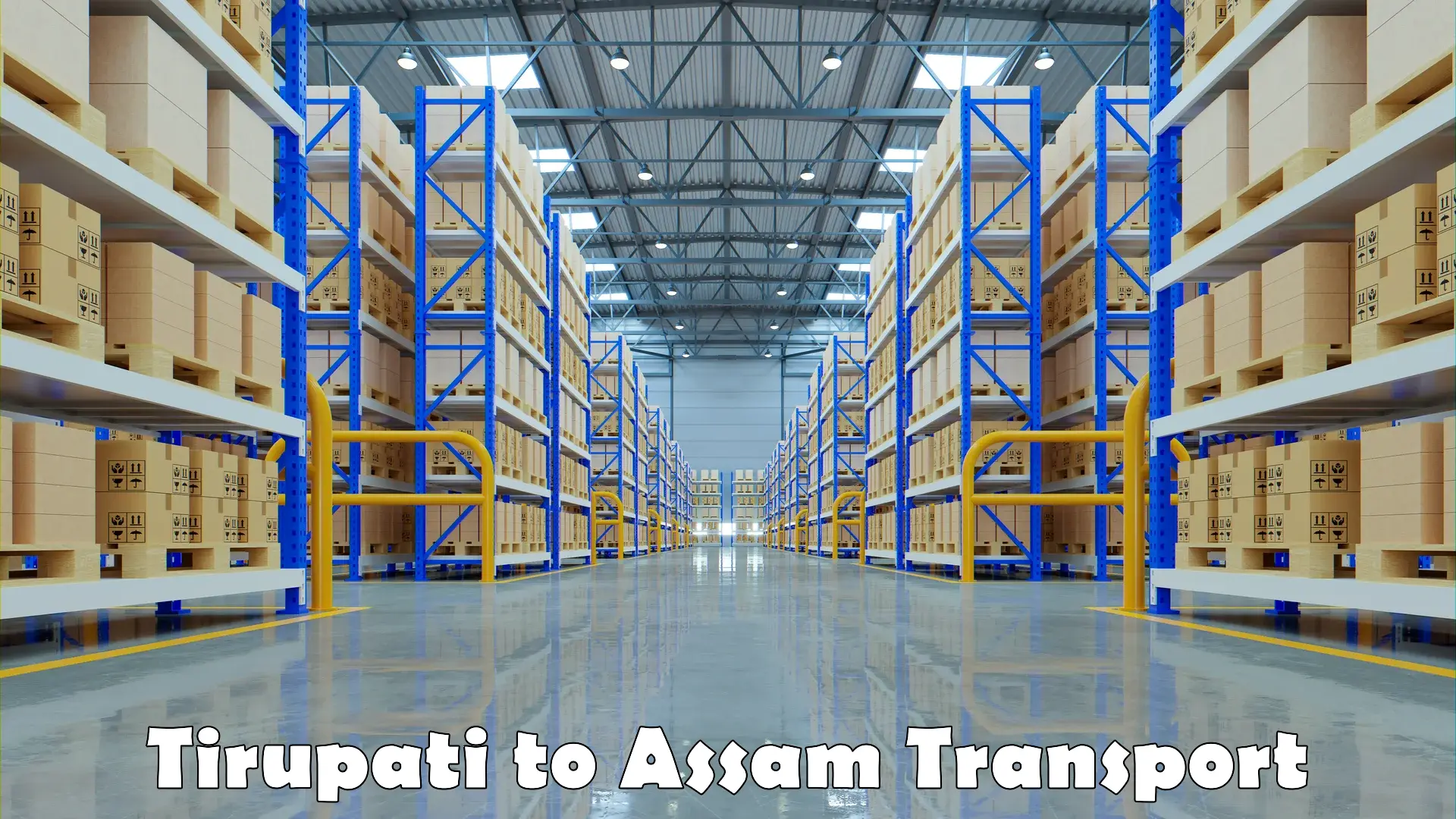 Material transport services Tirupati to Baksha Bodoland