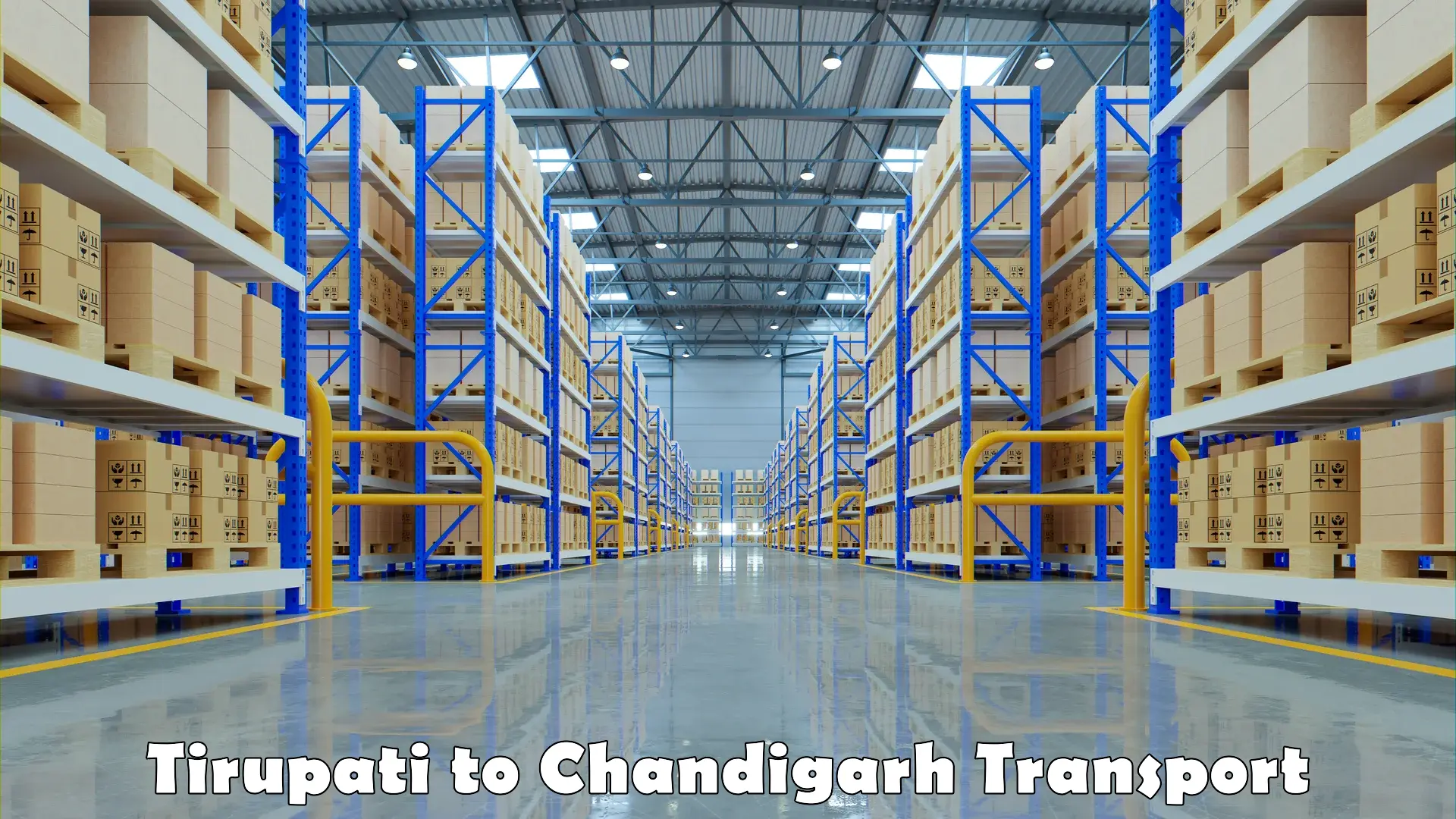 Delivery service Tirupati to Chandigarh