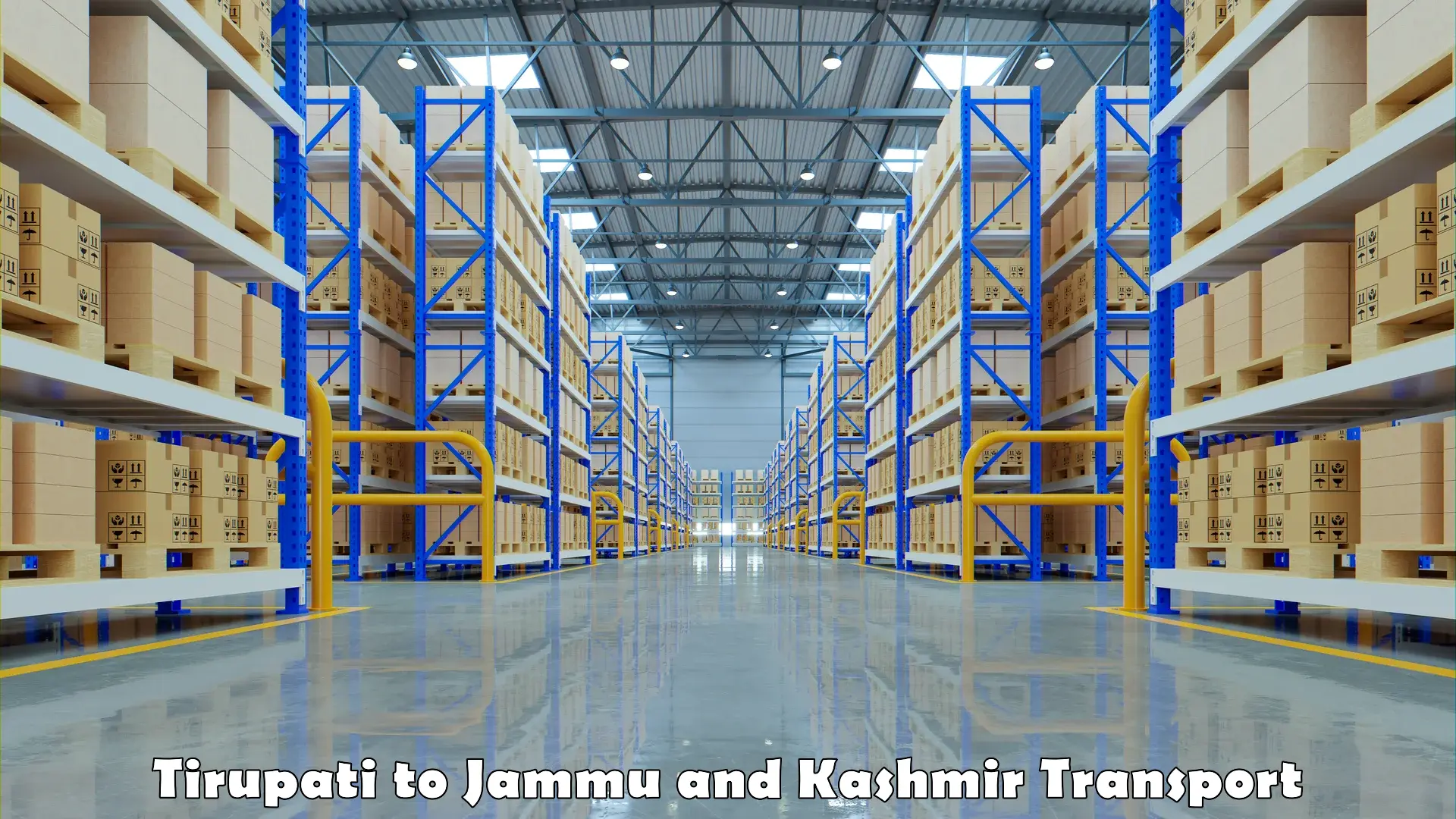 All India transport service Tirupati to Jammu and Kashmir