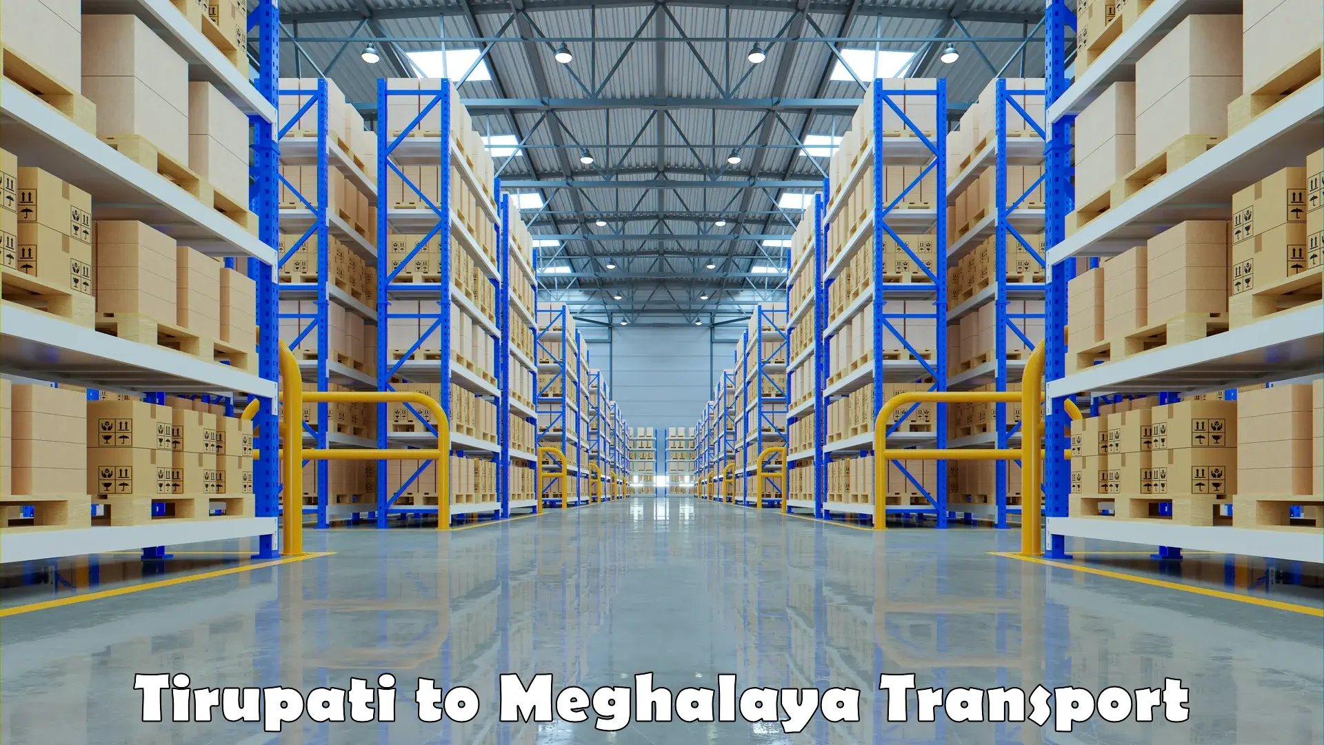 Part load transport service in India Tirupati to Marshillong