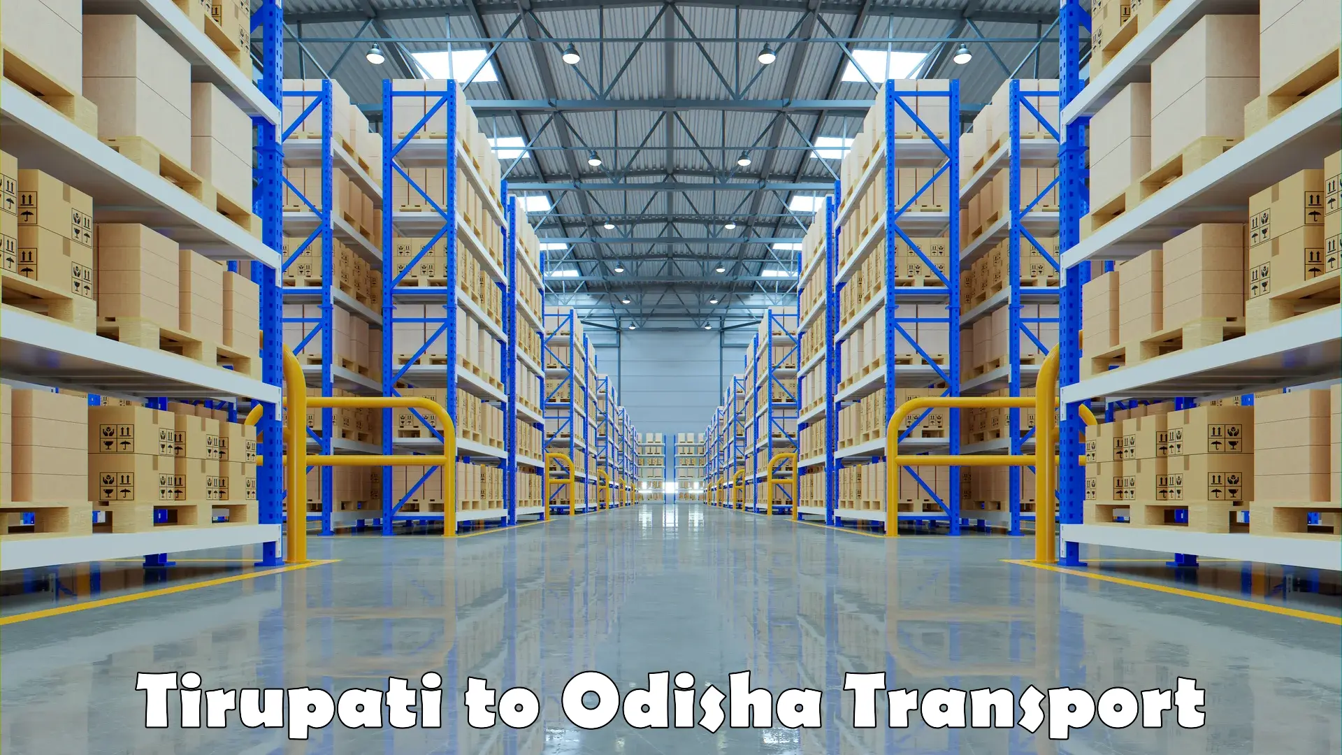 Container transport service Tirupati to Polasara