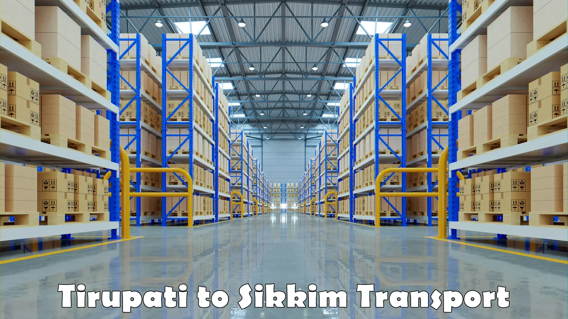 Cargo transport services in Tirupati to Mangan