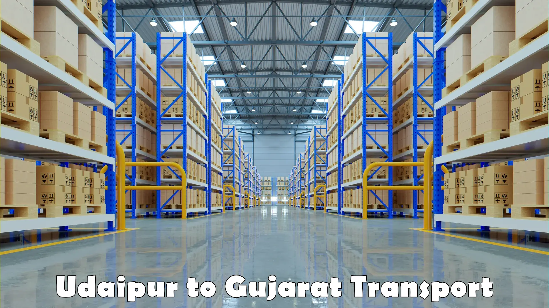 Vehicle parcel service Udaipur to Gujarat