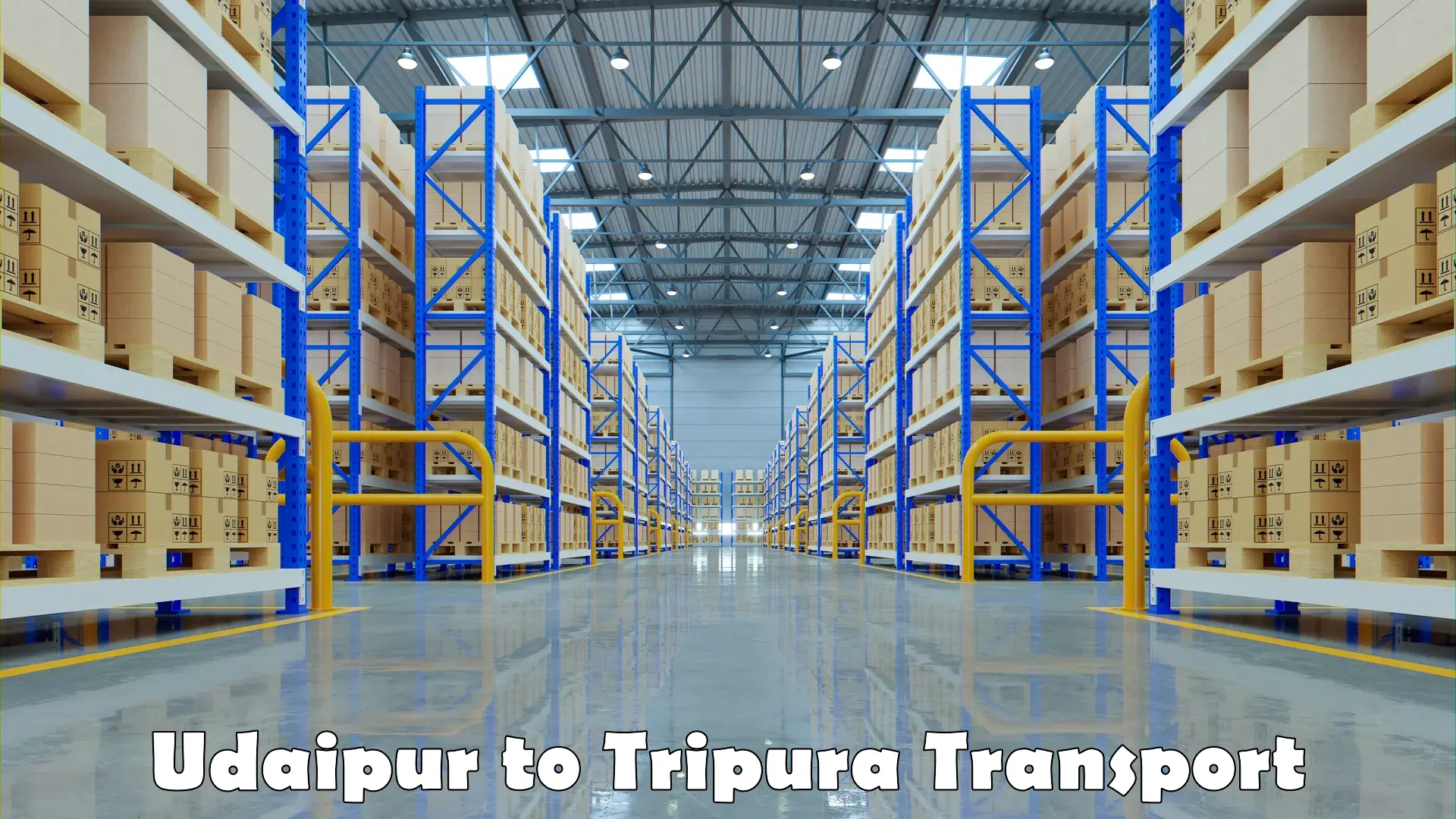 Goods delivery service Udaipur to Tripura