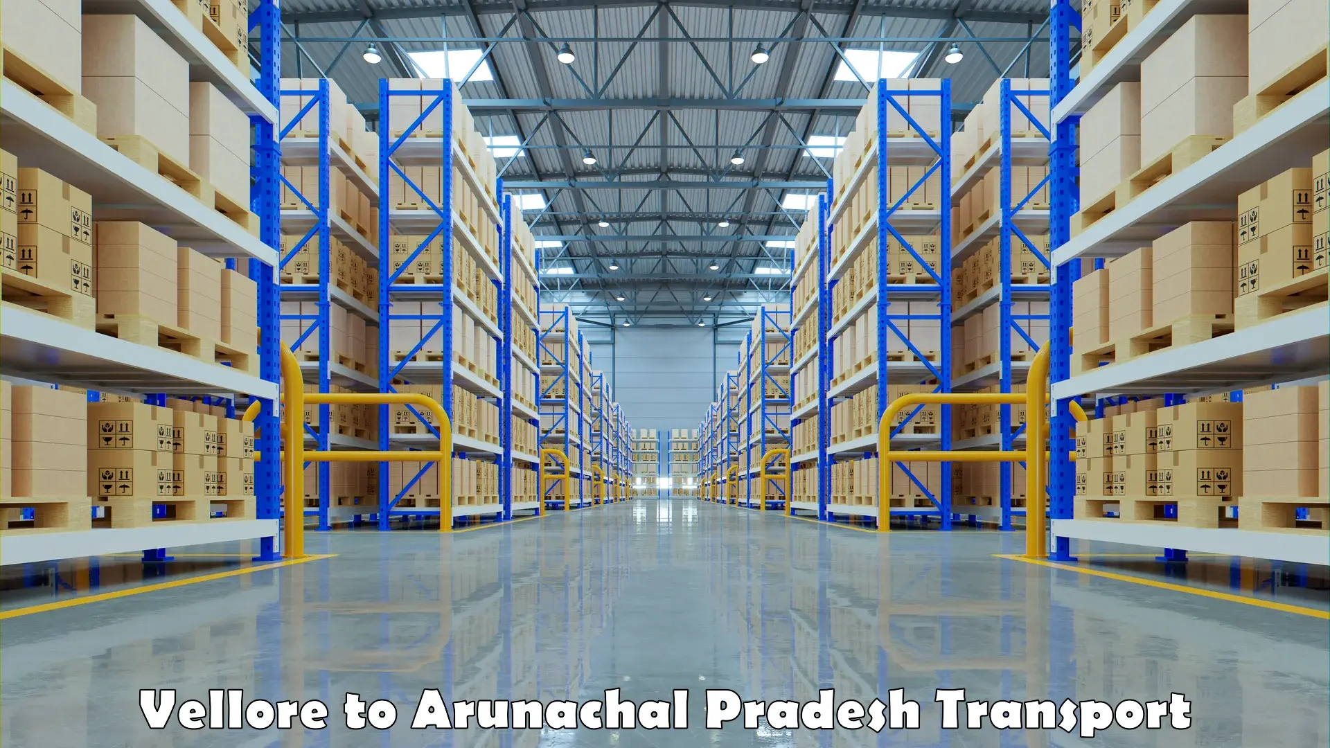 Road transport online services Vellore to Arunachal Pradesh