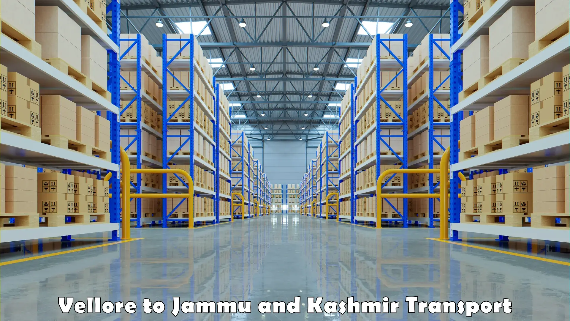 Transport shared services Vellore to Jammu and Kashmir