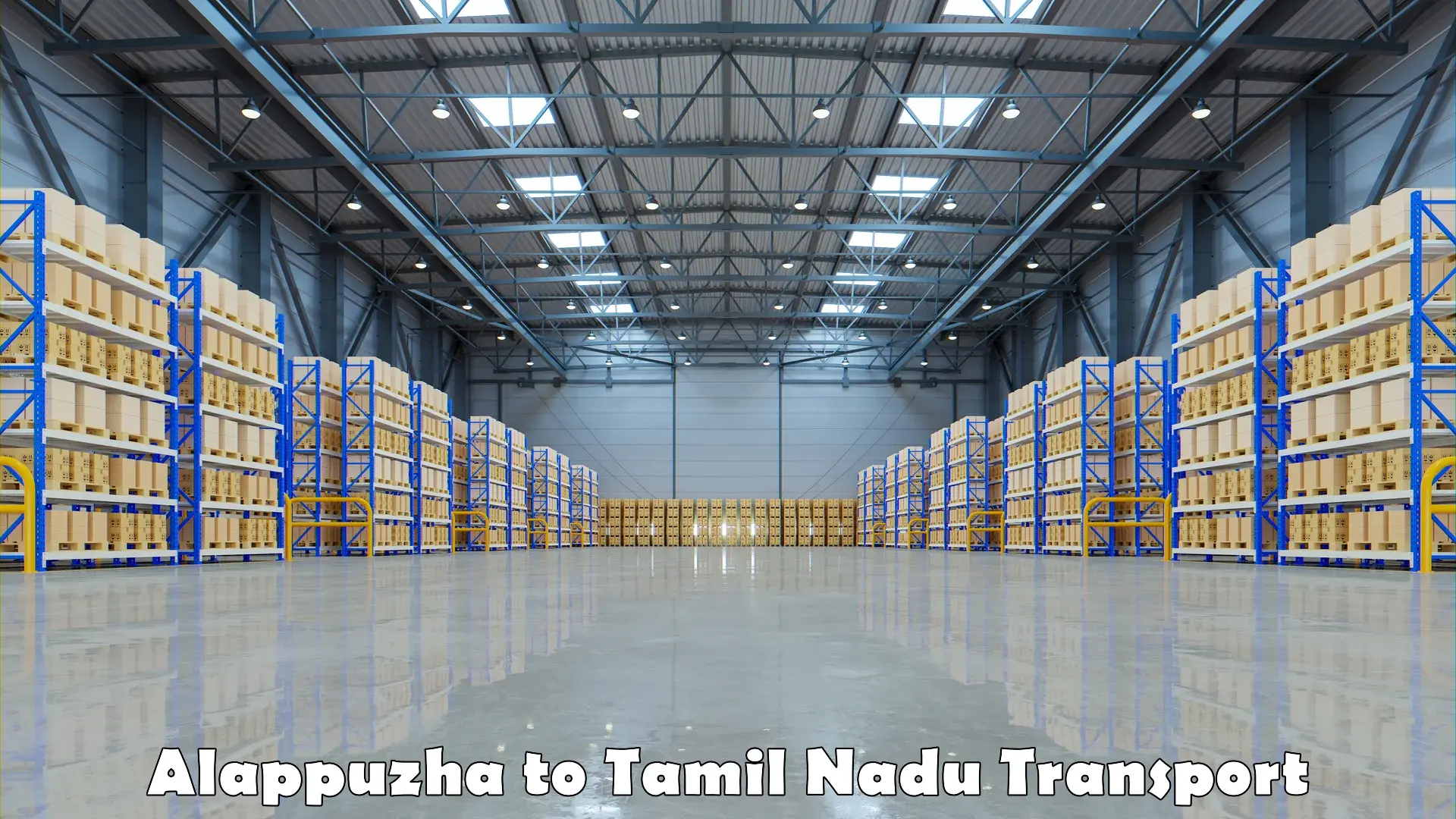 Cargo train transport services Alappuzha to Tamil Nadu
