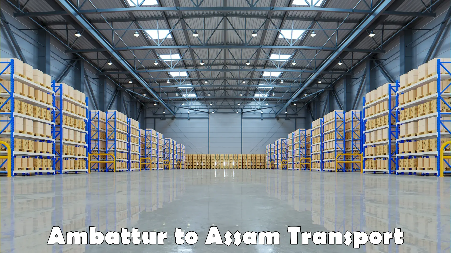 Vehicle courier services Ambattur to Assam