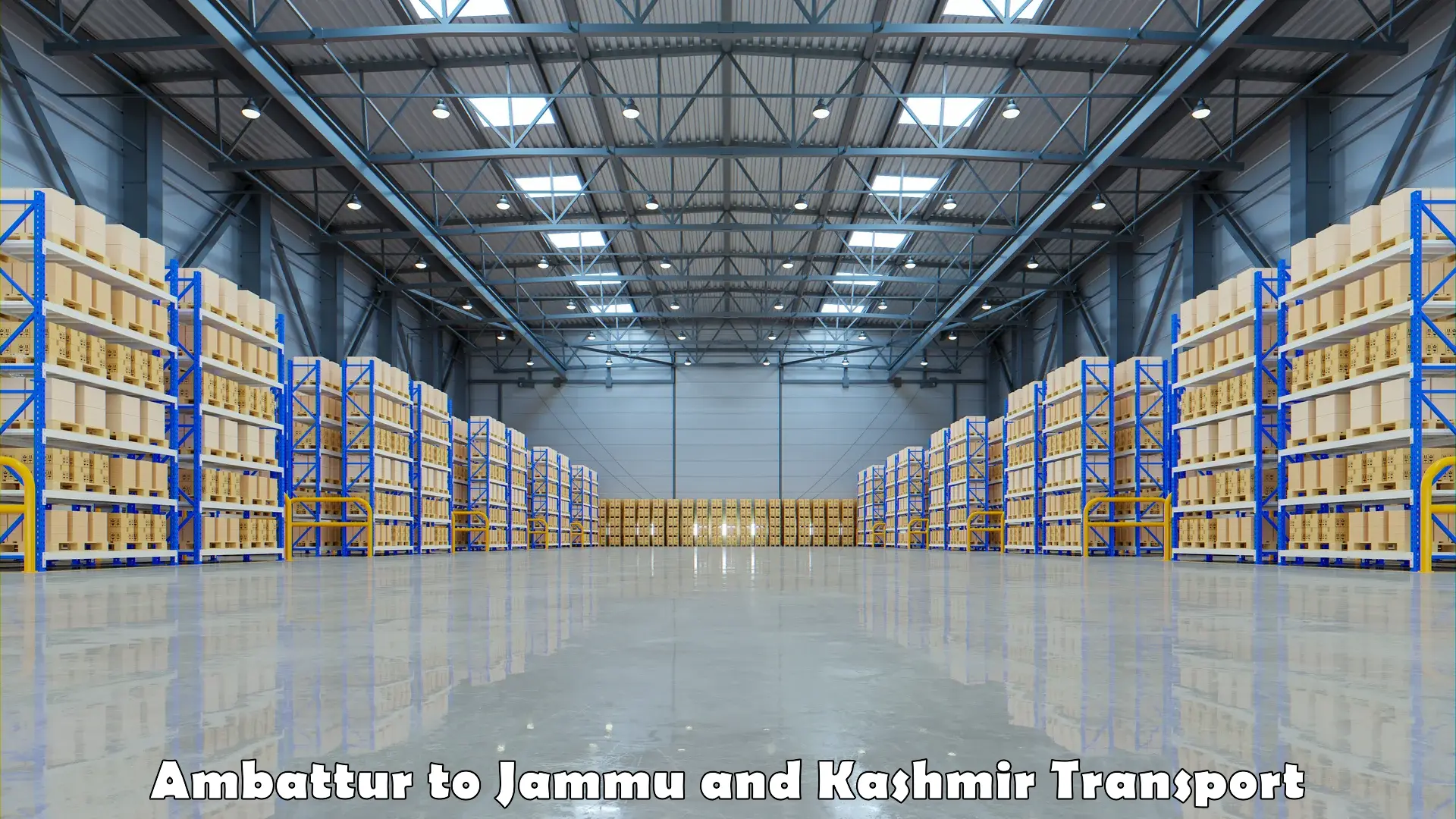 Two wheeler transport services Ambattur to Jammu and Kashmir