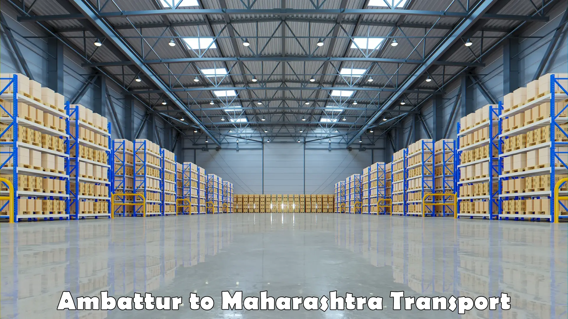 India truck logistics services in Ambattur to Maharashtra