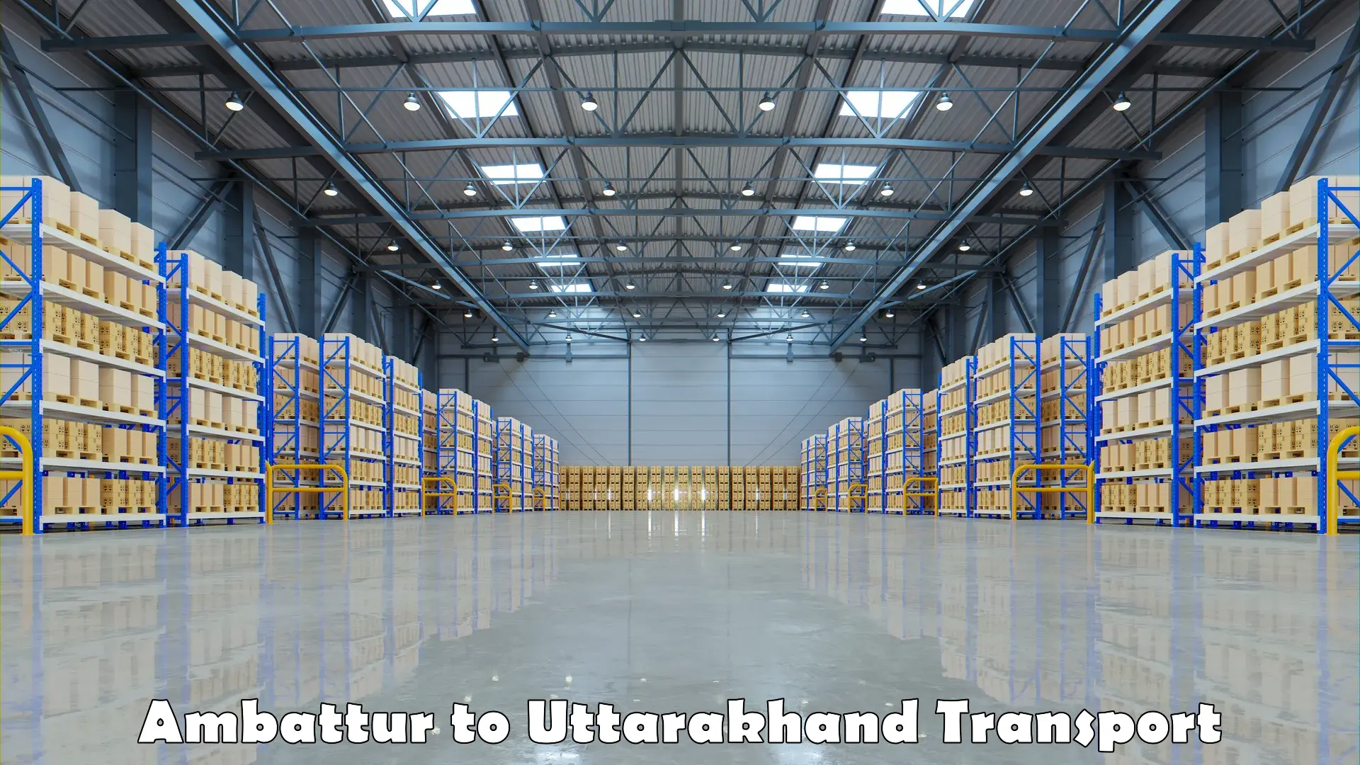 Container transport service Ambattur to Kashipur