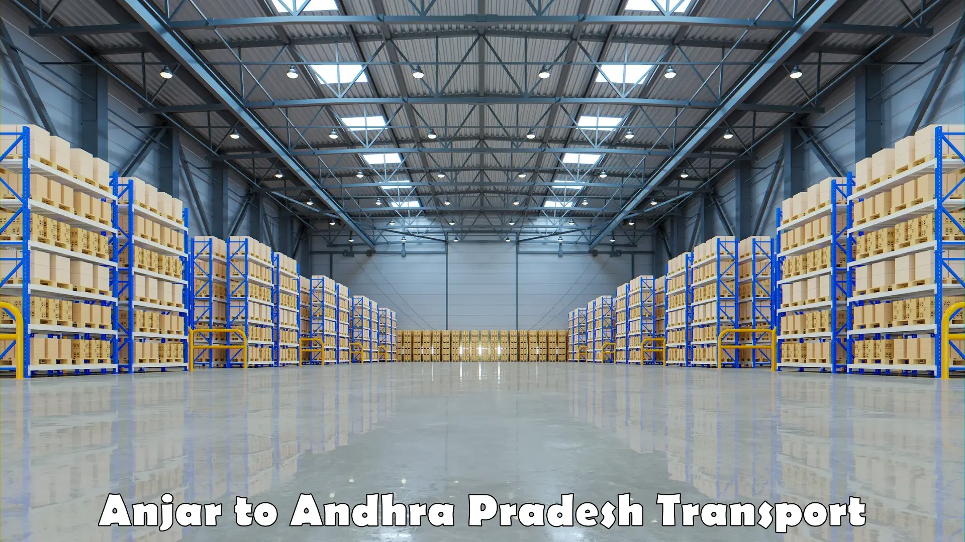 Truck transport companies in India Anjar to Guntur