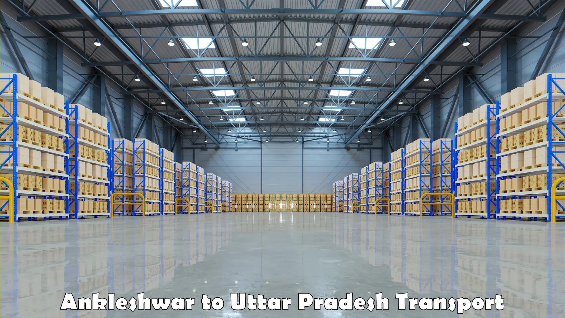 Road transport online services Ankleshwar to Uttar Pradesh