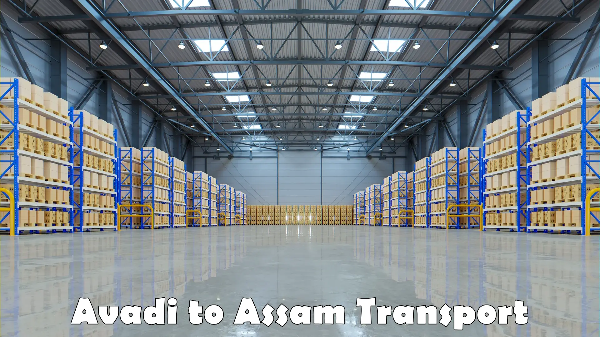 Cycle transportation service Avadi to Assam